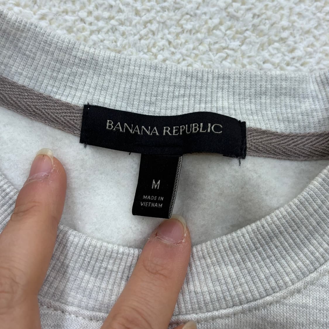 M 바나나리퍼블릭 빅로고 맨투맨 티셔츠 0323E 상품이미지3