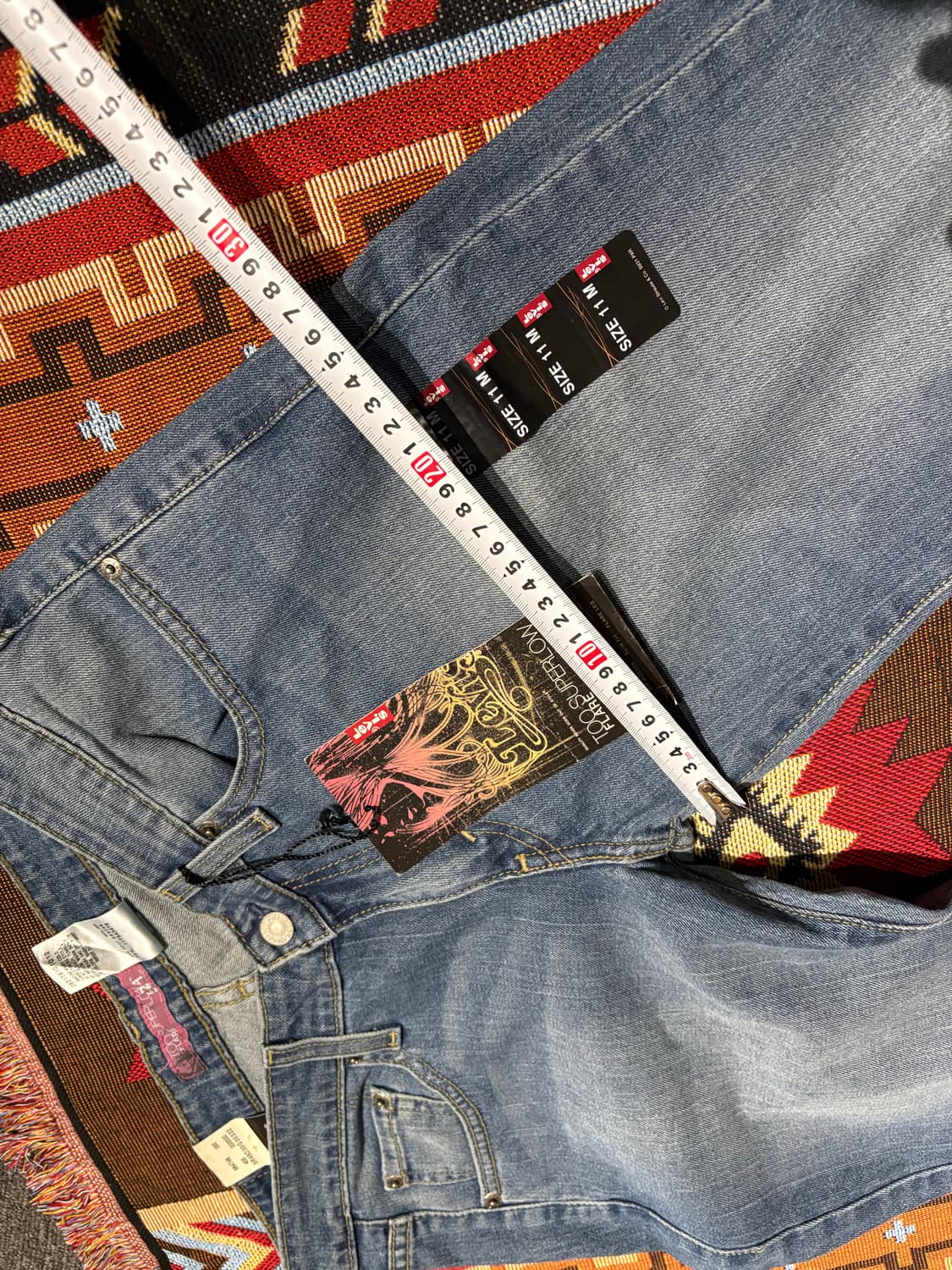 리바이스 524 로우 라이즈 부츠컷 데님팬츠 (새상품) 상품이미지8