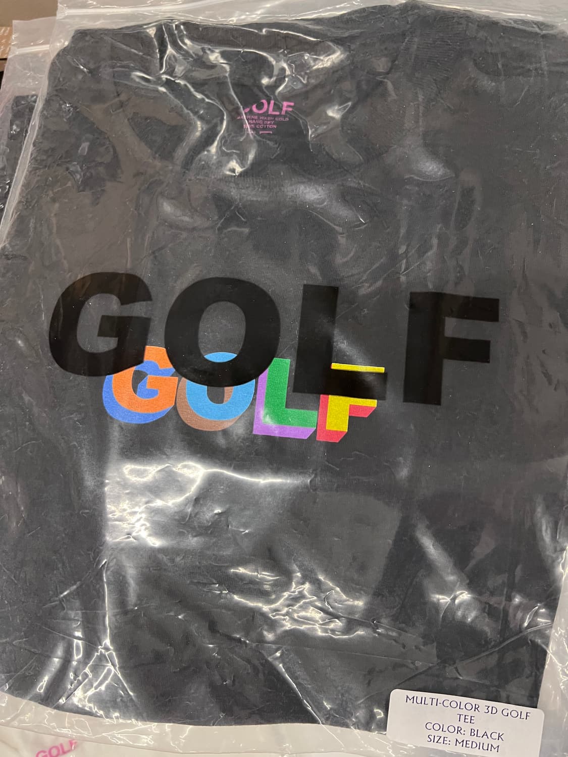 [M,L] 골프왕 타일러 멀티 컬러 3D 로고 티셔츠 GOLF WANG 상품이미지2