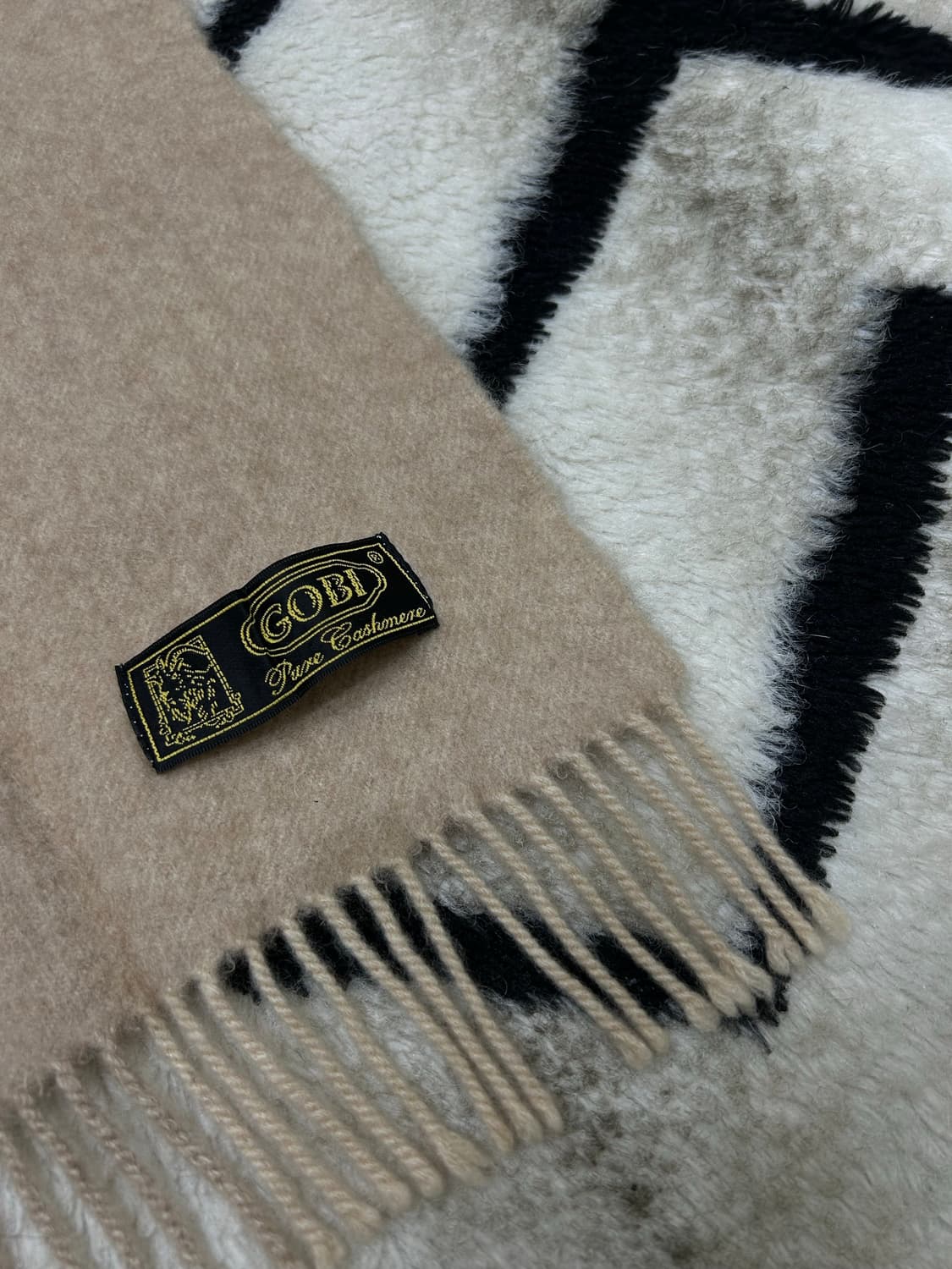 GOBI 캐시미어 투톤 머플러 상품이미지1