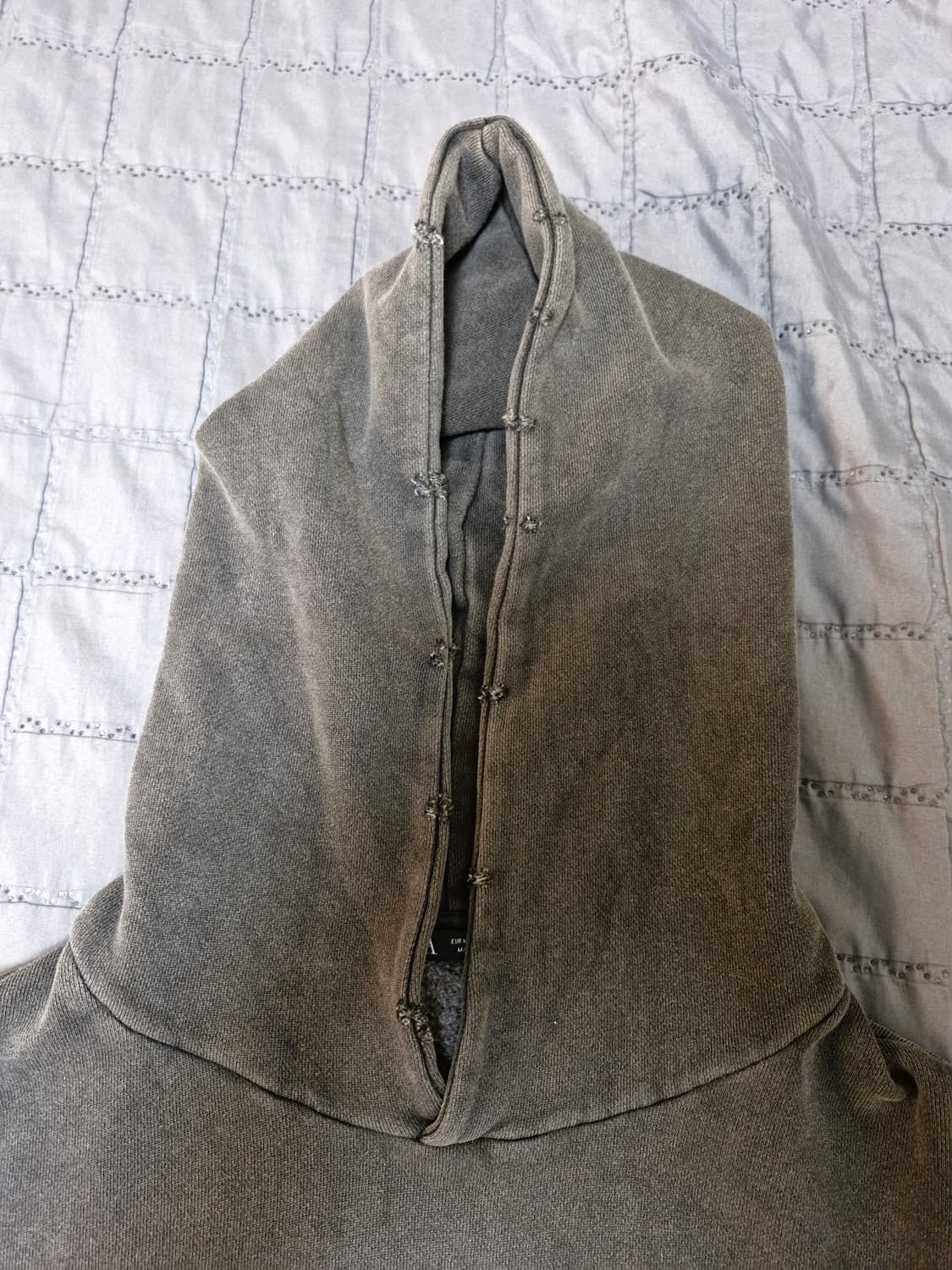 자라 워시드 박스핏 후드티셔츠 상품이미지5