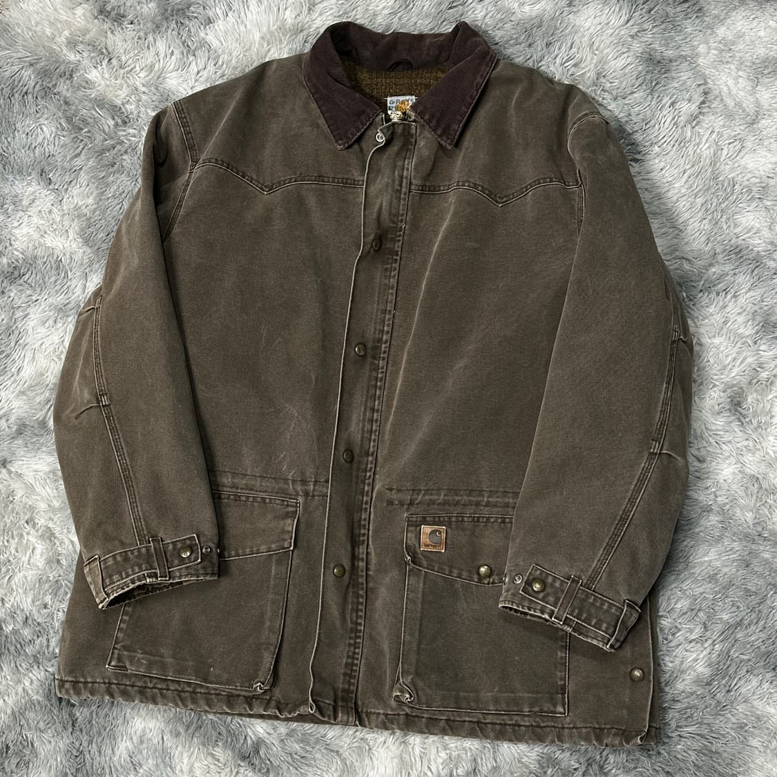 칼하트 c52 브라운 야상 워크자켓 2XL 상품이미지1