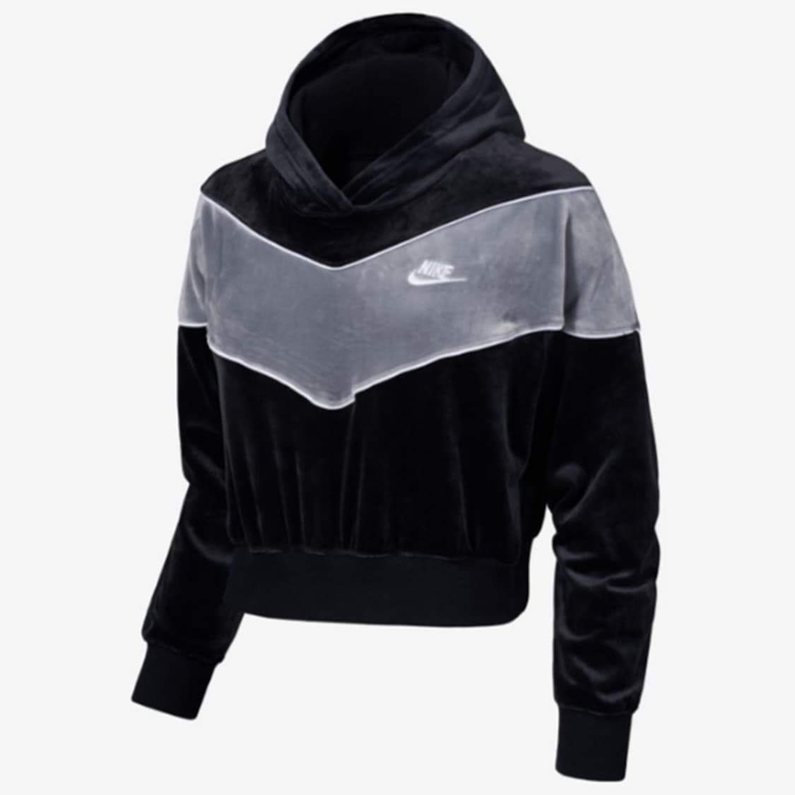 나이키 우먼 헤리티지 플러시 벨벳 후드티 M 상품이미지1