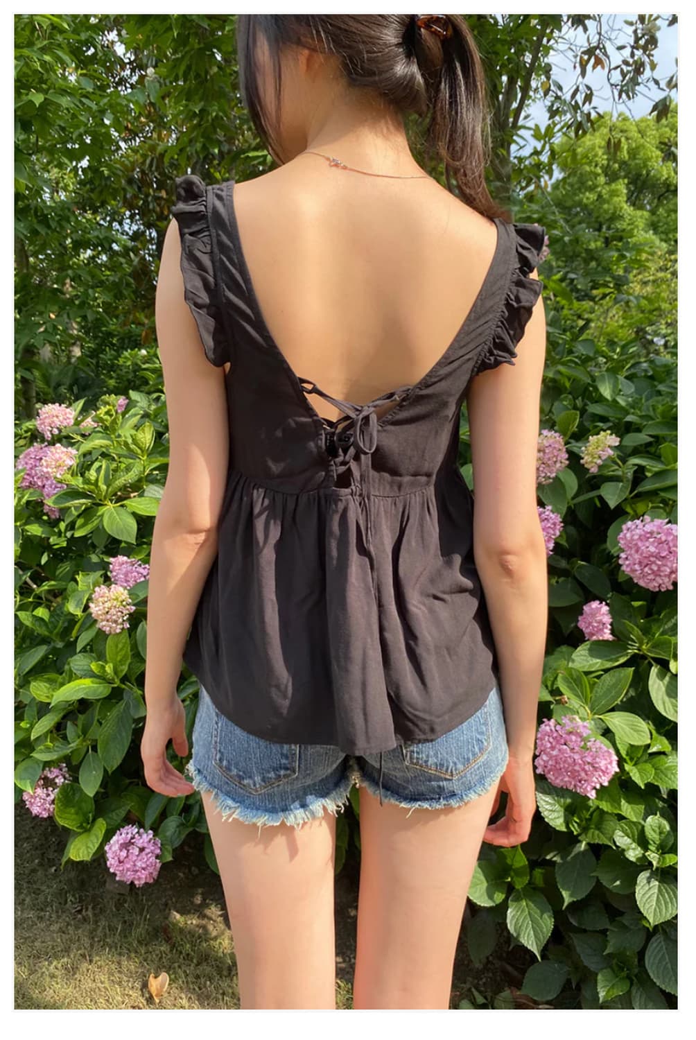 Brandy Melville Ruffle Top 상품이미지2