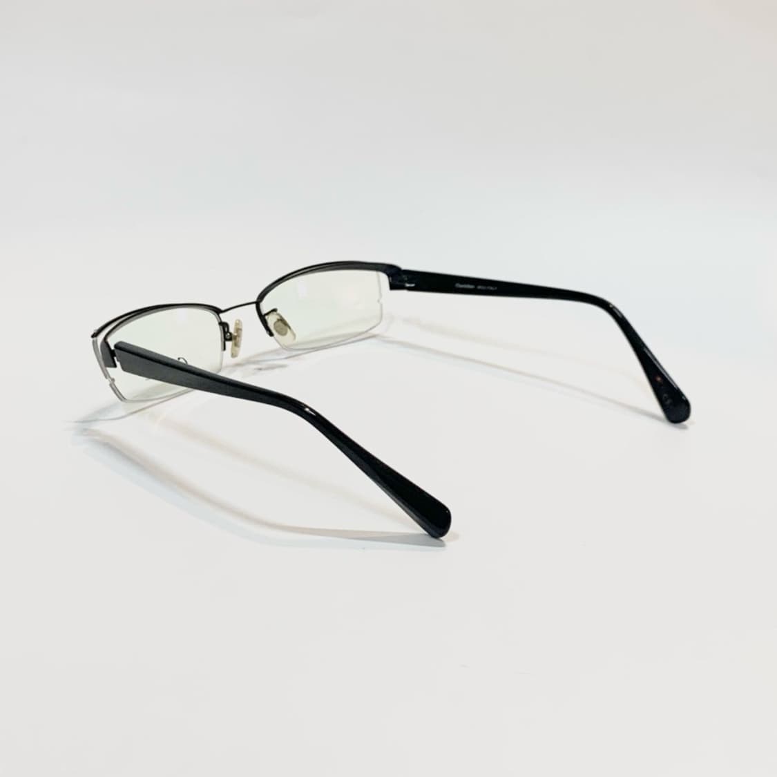 [픽키-675] 하프메탈 반무테 프레임 투라인 블랙 브릿지 포인트 유니크 상품이미지5