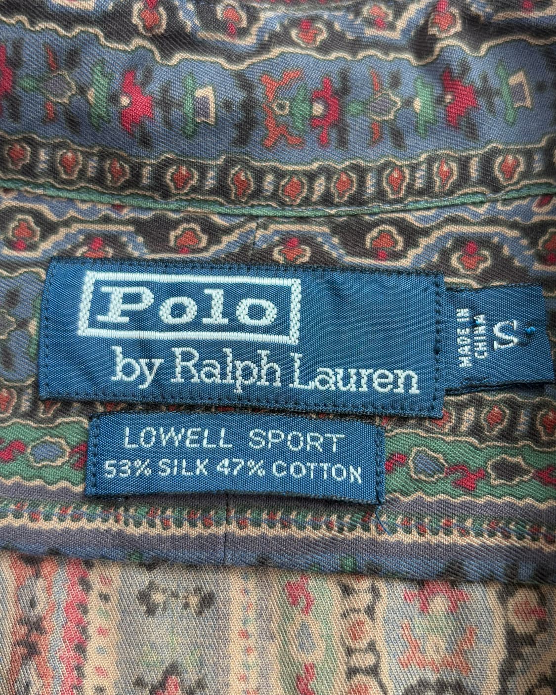Polo 폴로 랄프로렌 90‘s 페이즐리 실크혼방 버튼다운 셔츠  상품이미지4
