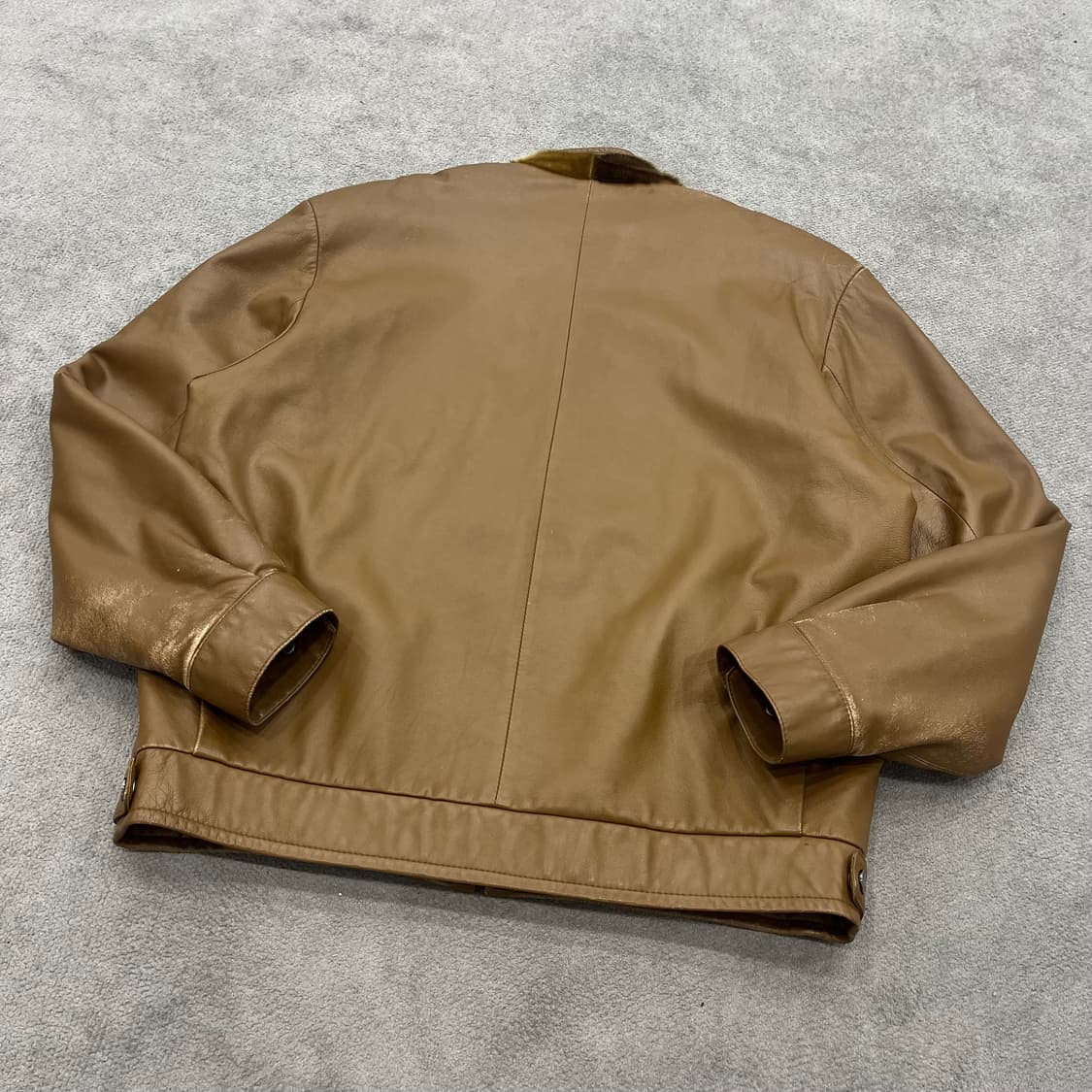 95 금강 양가죽 퍼 도킹 레더자켓 상품이미지4