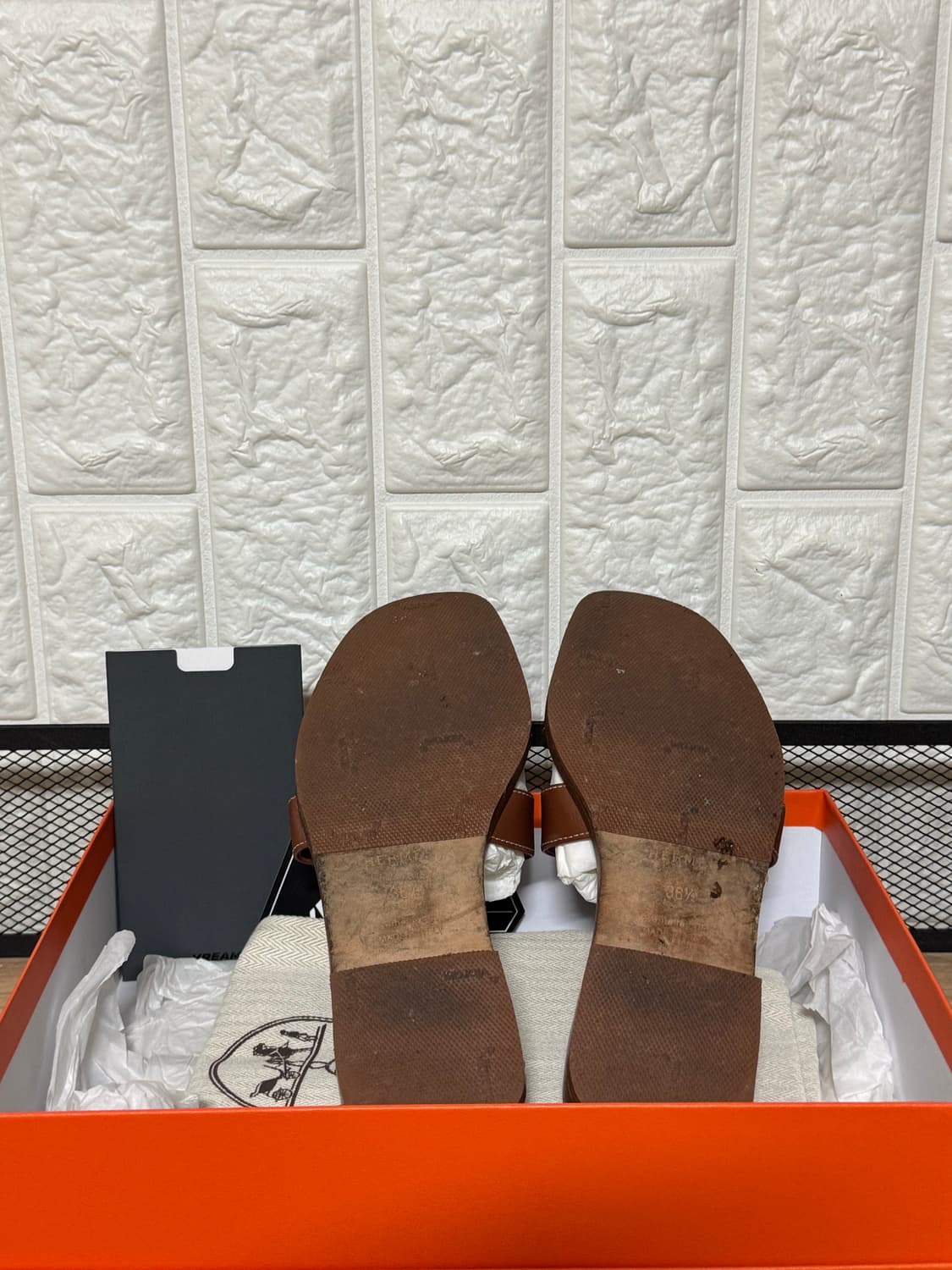 [36.5] 에르메스 오란 브라운 샌들 상품이미지2