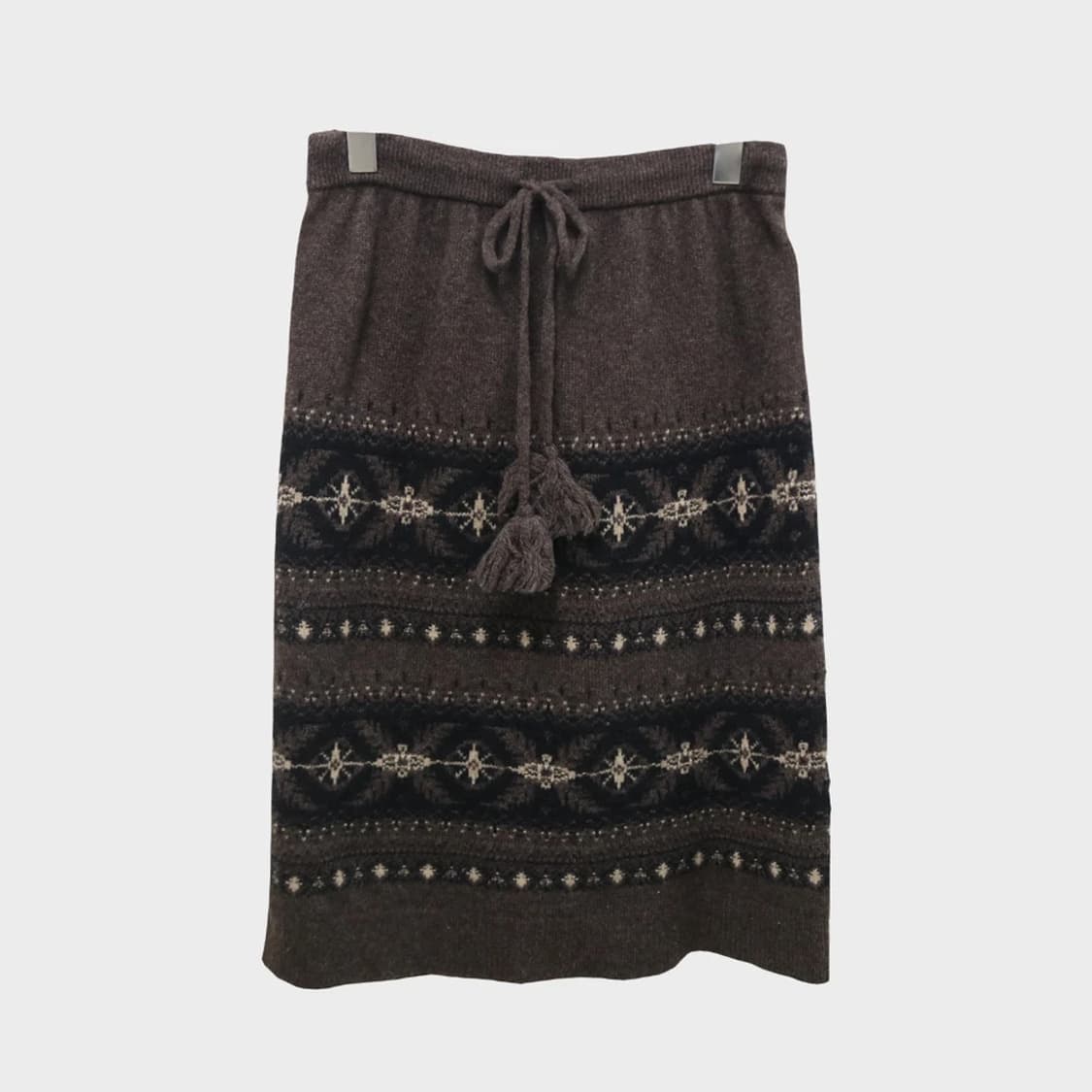 SHUCA 니트 밴딩 울 혼방 미디스커트 61163 상품이미지1