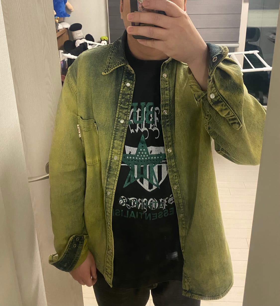 마르니 그린 피그먼트 워싱 셔츠 상품이미지1