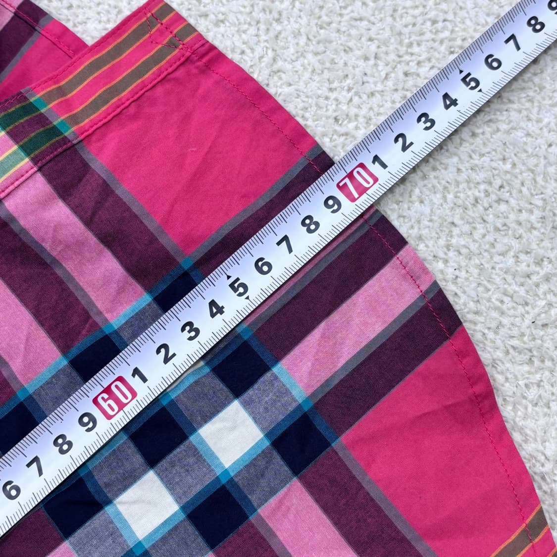 85 헤지스 체크패턴 긴팔 셔츠 (오염확인) 0429E 상품이미지7