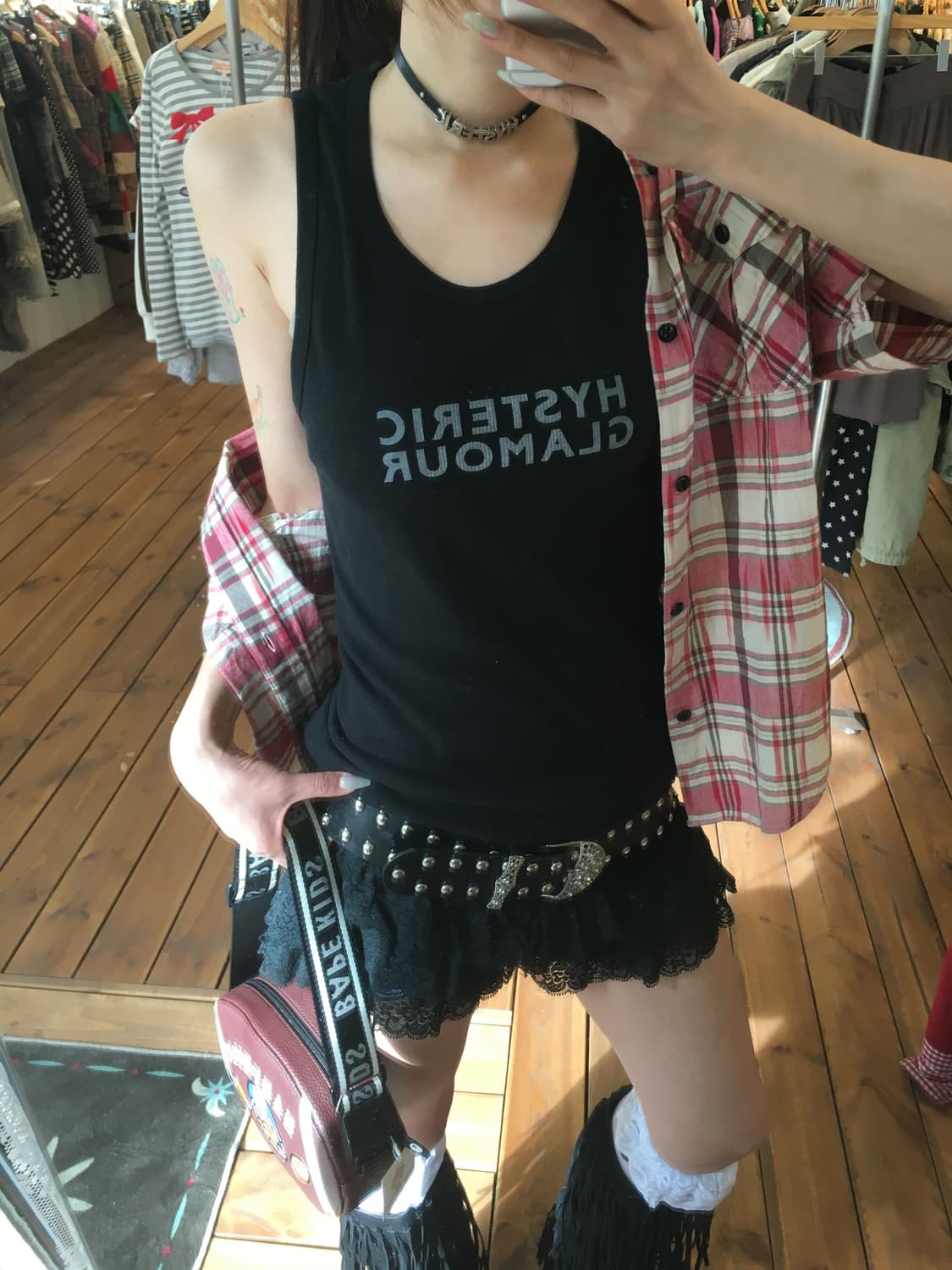 히스테릭글래머 블랙 나시 상품이미지2