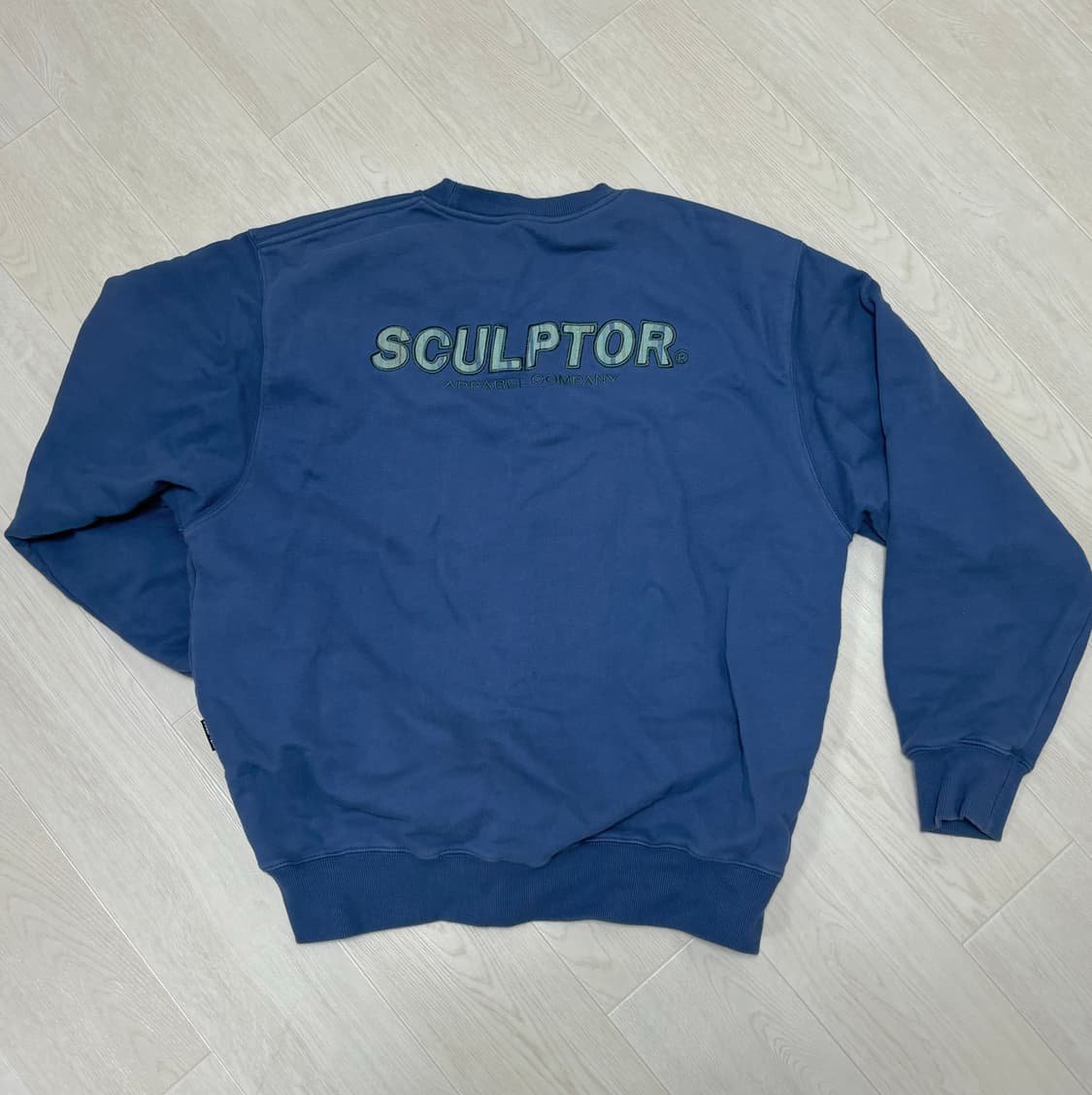 스컬프터 로고 체크패치 맨투맨 상품이미지2