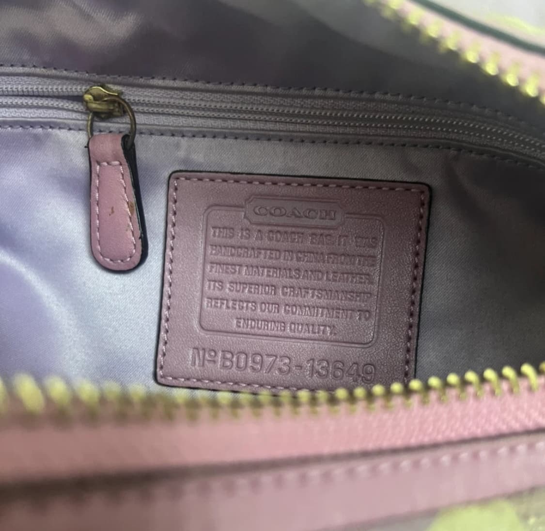 Coach 코치 시그니처 숄더백 라벤더 상품이미지5