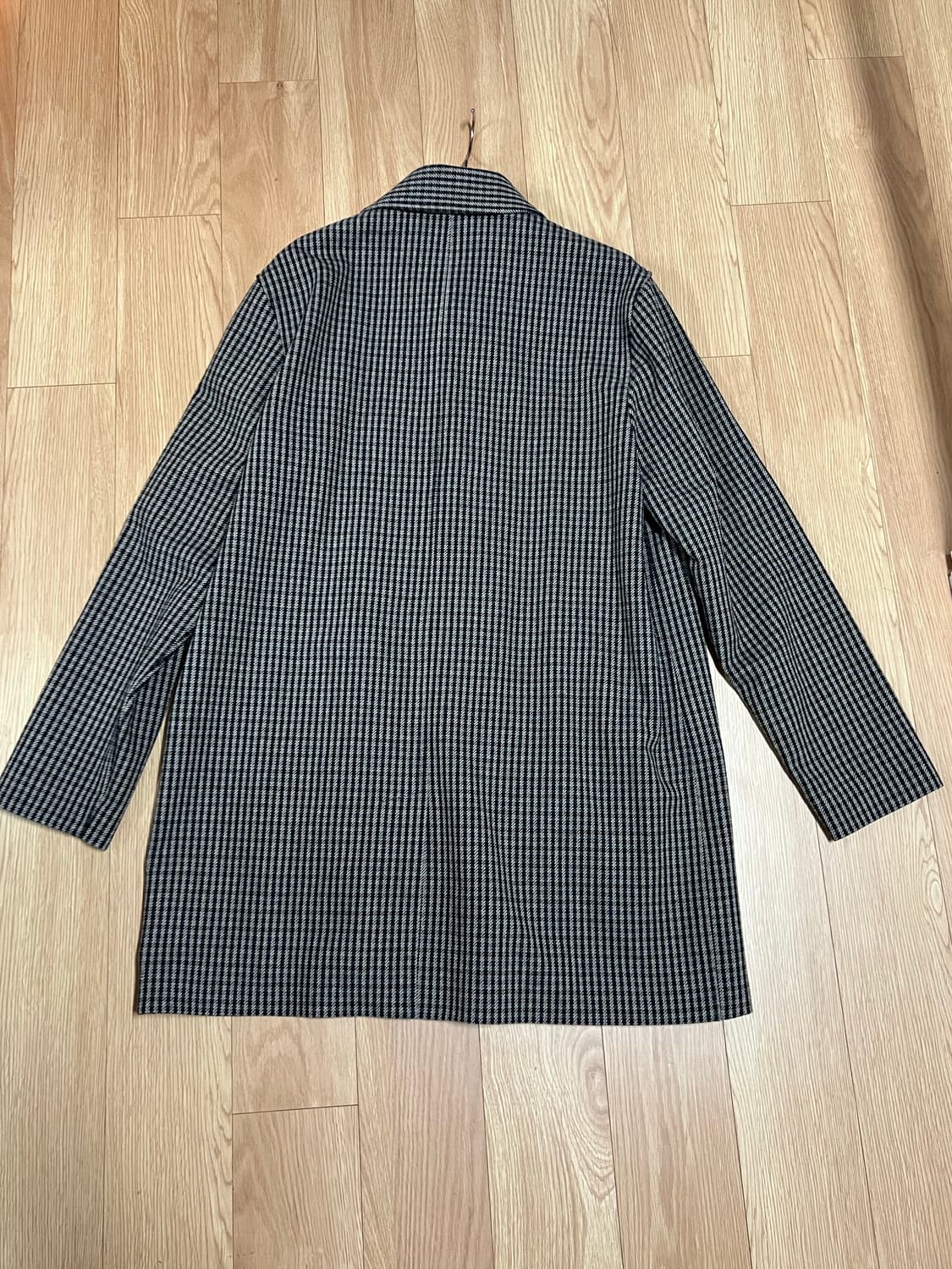 아페쎄  체크 울코트 상품이미지2