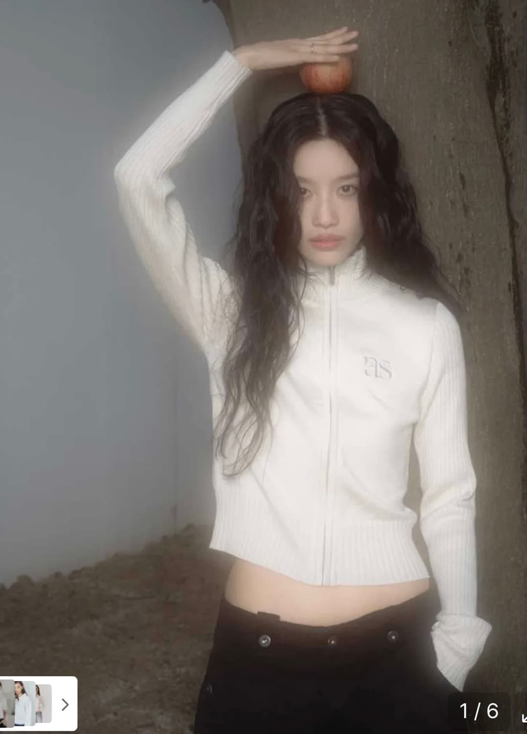 [애즈온] MARON KNIT ZIP UP ( beige ) 상품이미지1