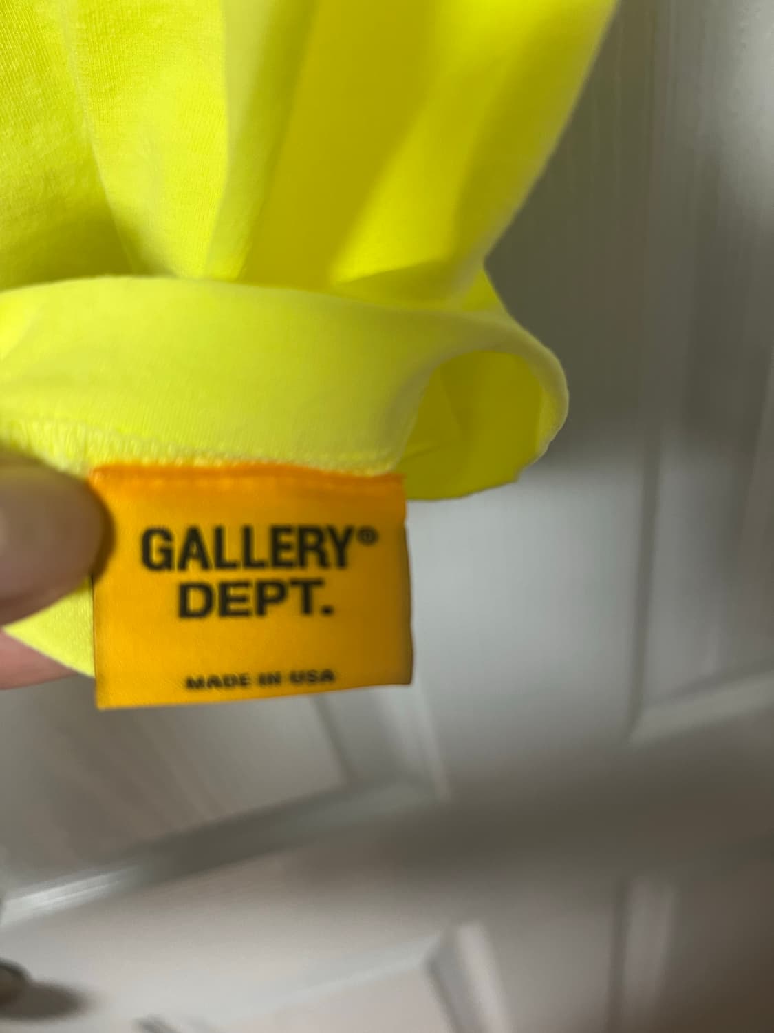 갤러리 디파트먼트 프렌치 로고 네온 반팔 M 상품이미지4