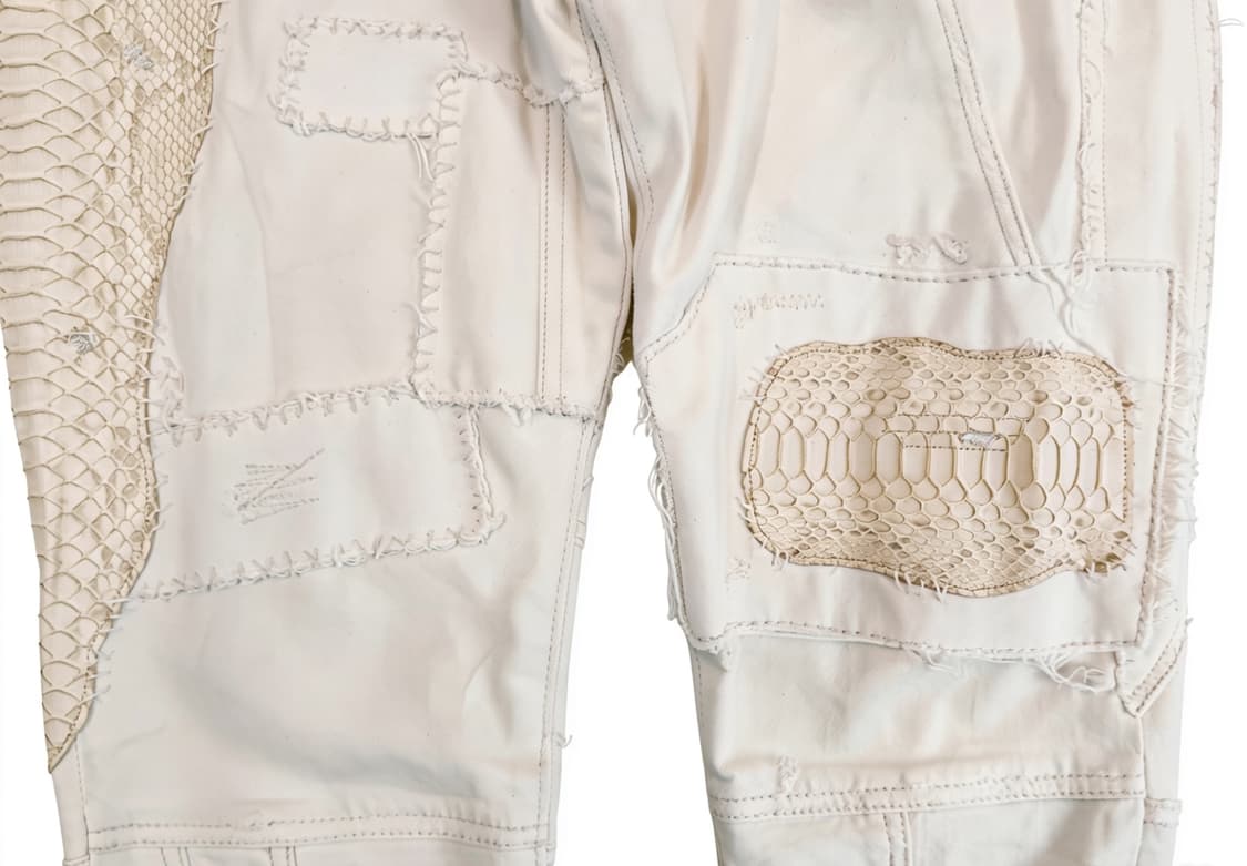 [RALPH LAUREN] 정품 파이톤 가죽 패치 디스트로이드 데님 상품이미지6