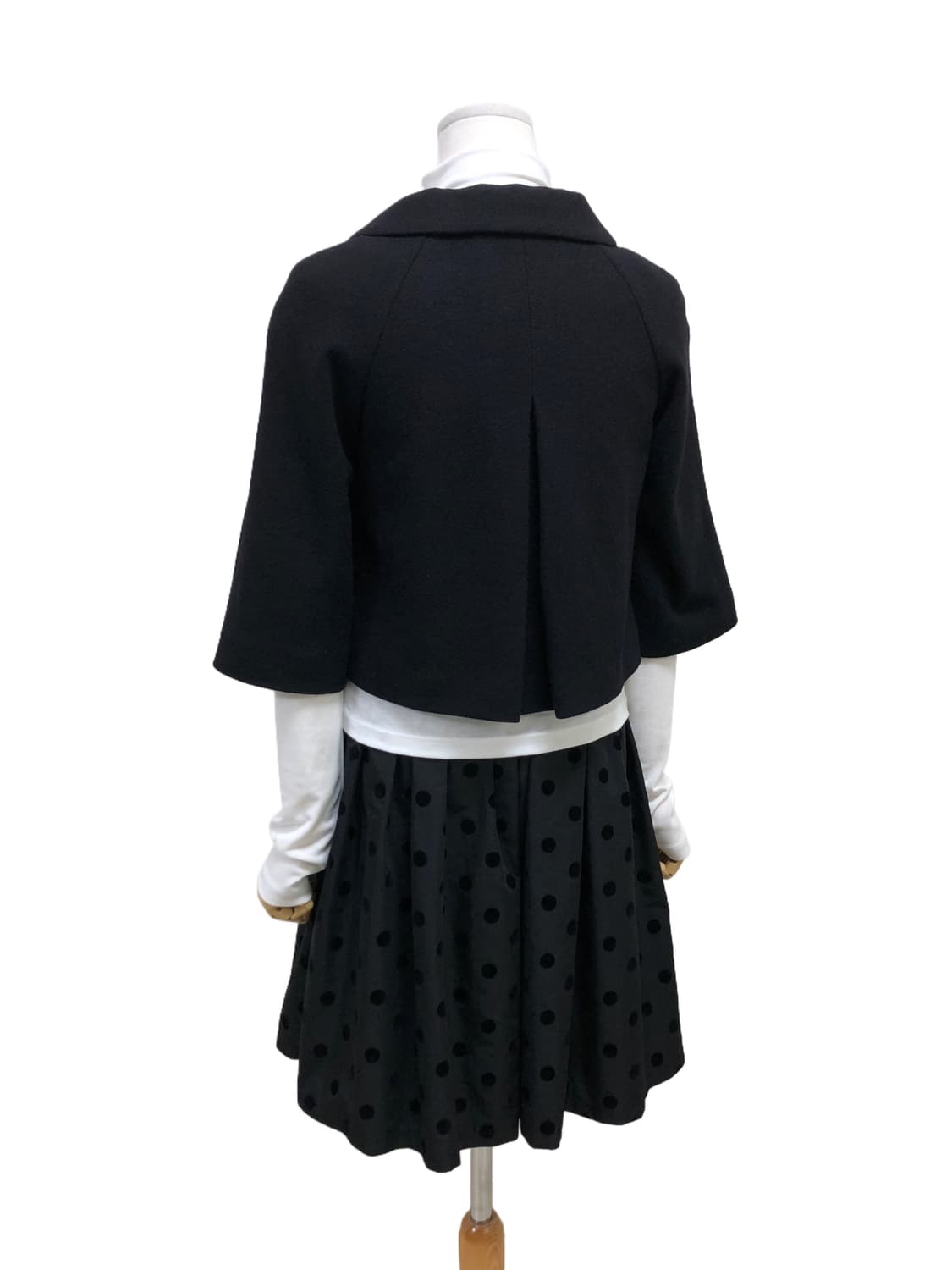  ef-de 울 앙고라 혼방 블랙 숏재킷 코트 상품이미지7