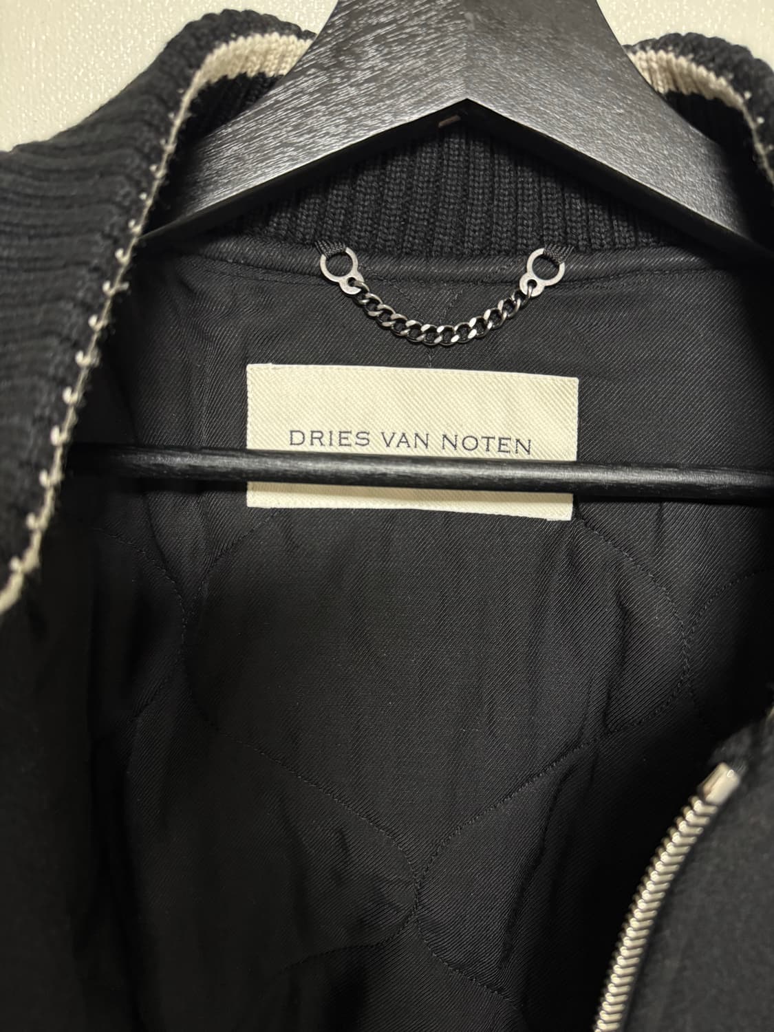 드리스반노튼 백지퍼 봄버 상품이미지5