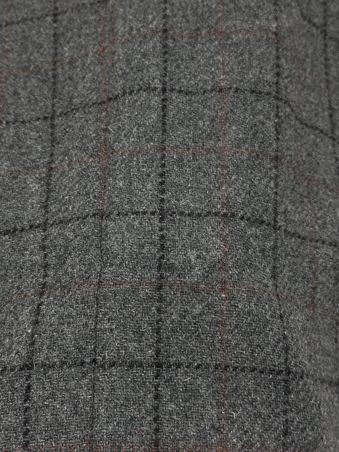 cremieux 모 혼방 엘보 패치 체크 블레이저 남자 정장 자켓 상품이미지5