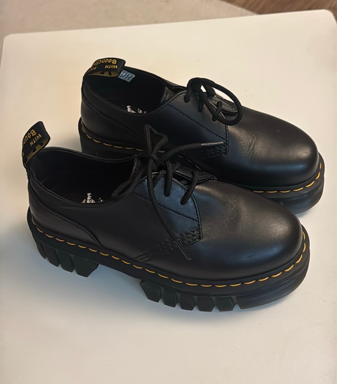 닥터마틴 우먼 1461 스무스 레더 플랫폼 블랙 상품이미지2