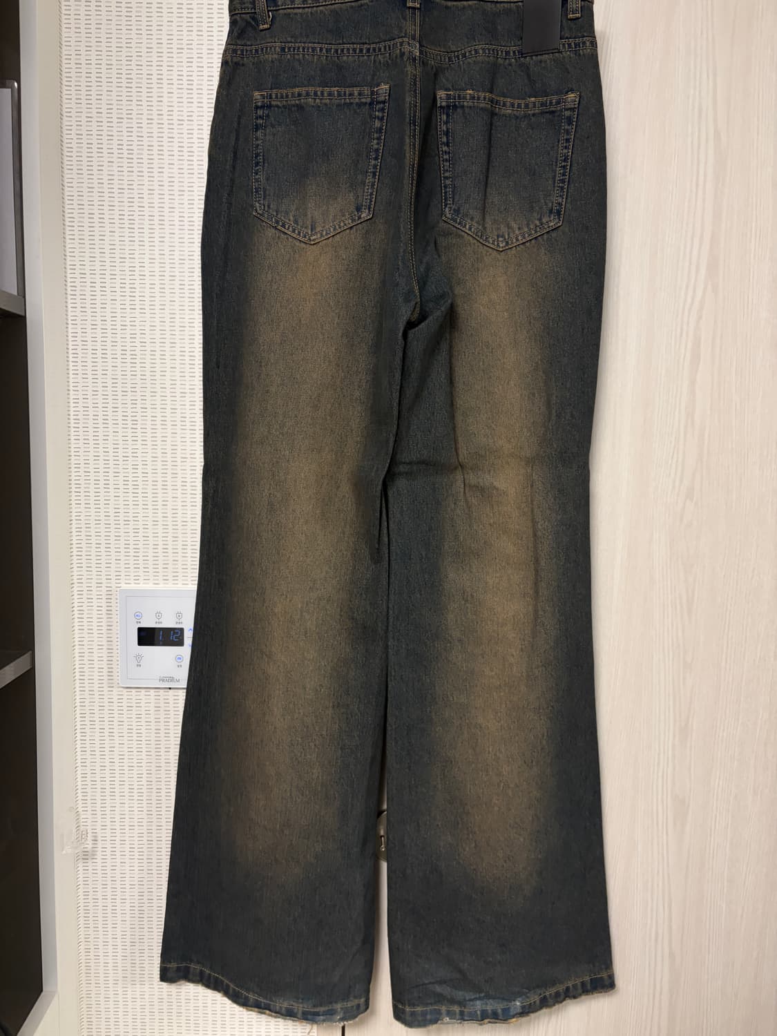 [48] 노이어 디스트로이드 플레어 데님 빈티지블루 상품이미지2