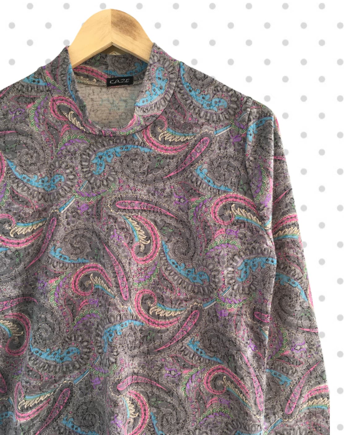 vintage paisley long sleeve purple 상품이미지7