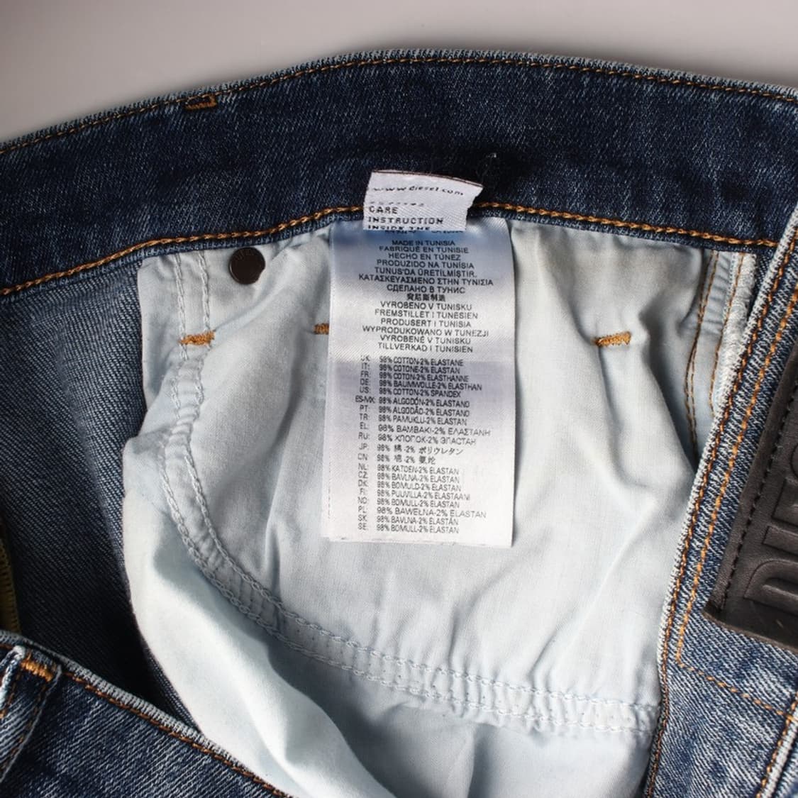 디젤 중청 워싱 슬림 스트레이트 데님 상품이미지7