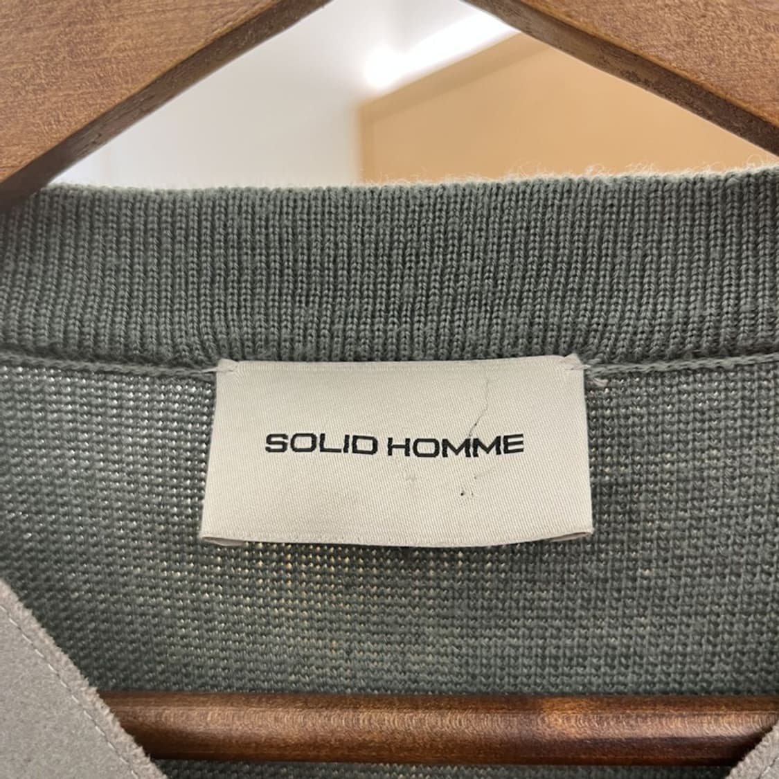 솔리드옴므 한섬 모던시크 울캐시미어 펠트 니트 맨투맨 50 C10495 상품이미지4