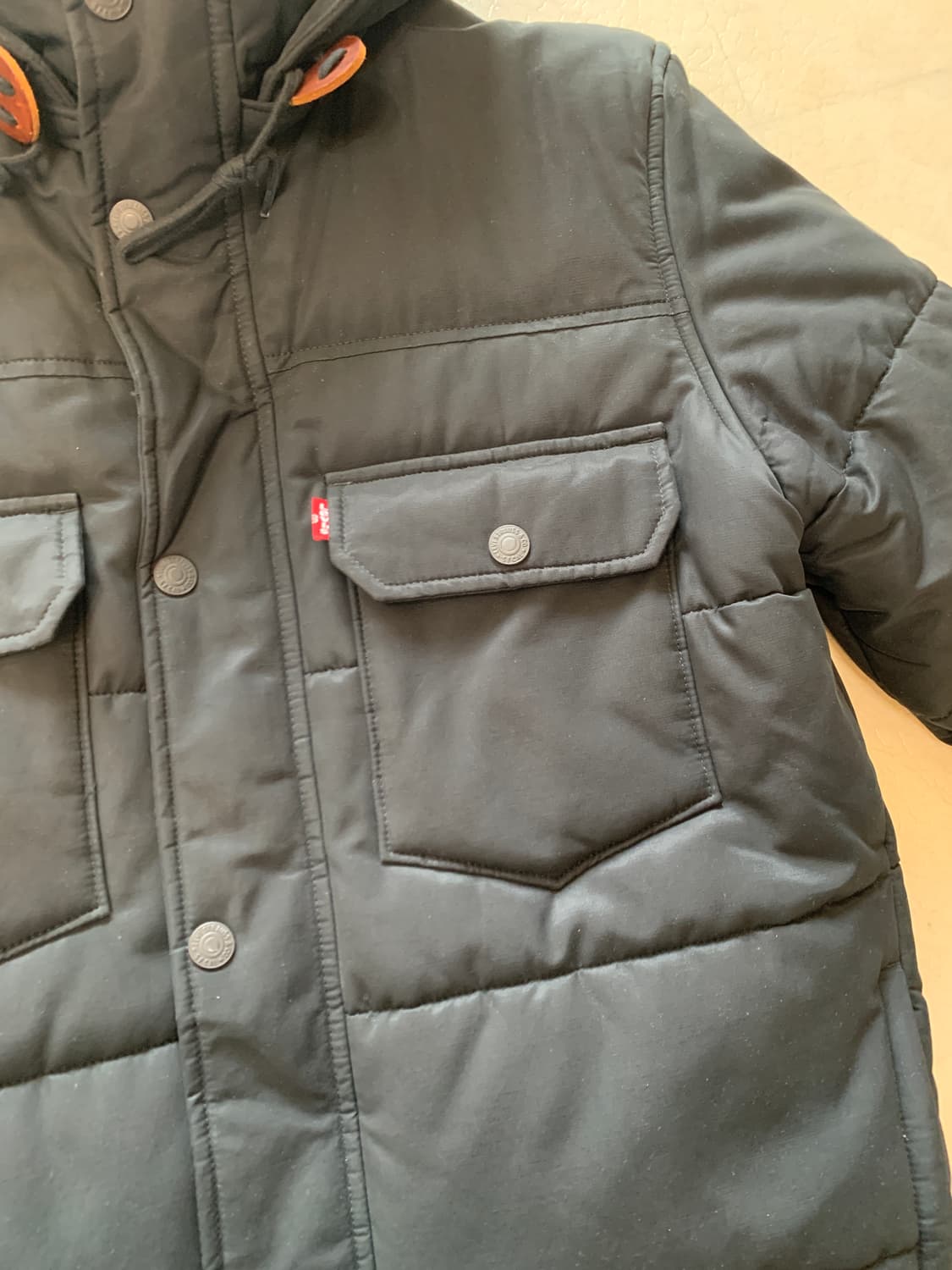 levis 리바이스 패디드 점퍼 블랙 M 상품이미지2