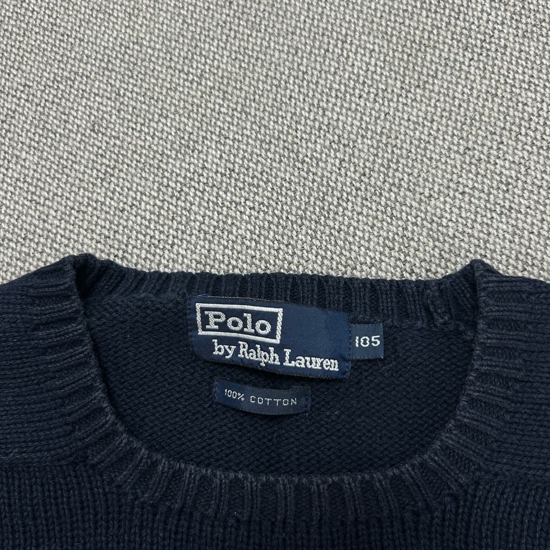 폴로 일경물산 네이비 코튼니트(105) 상품이미지2