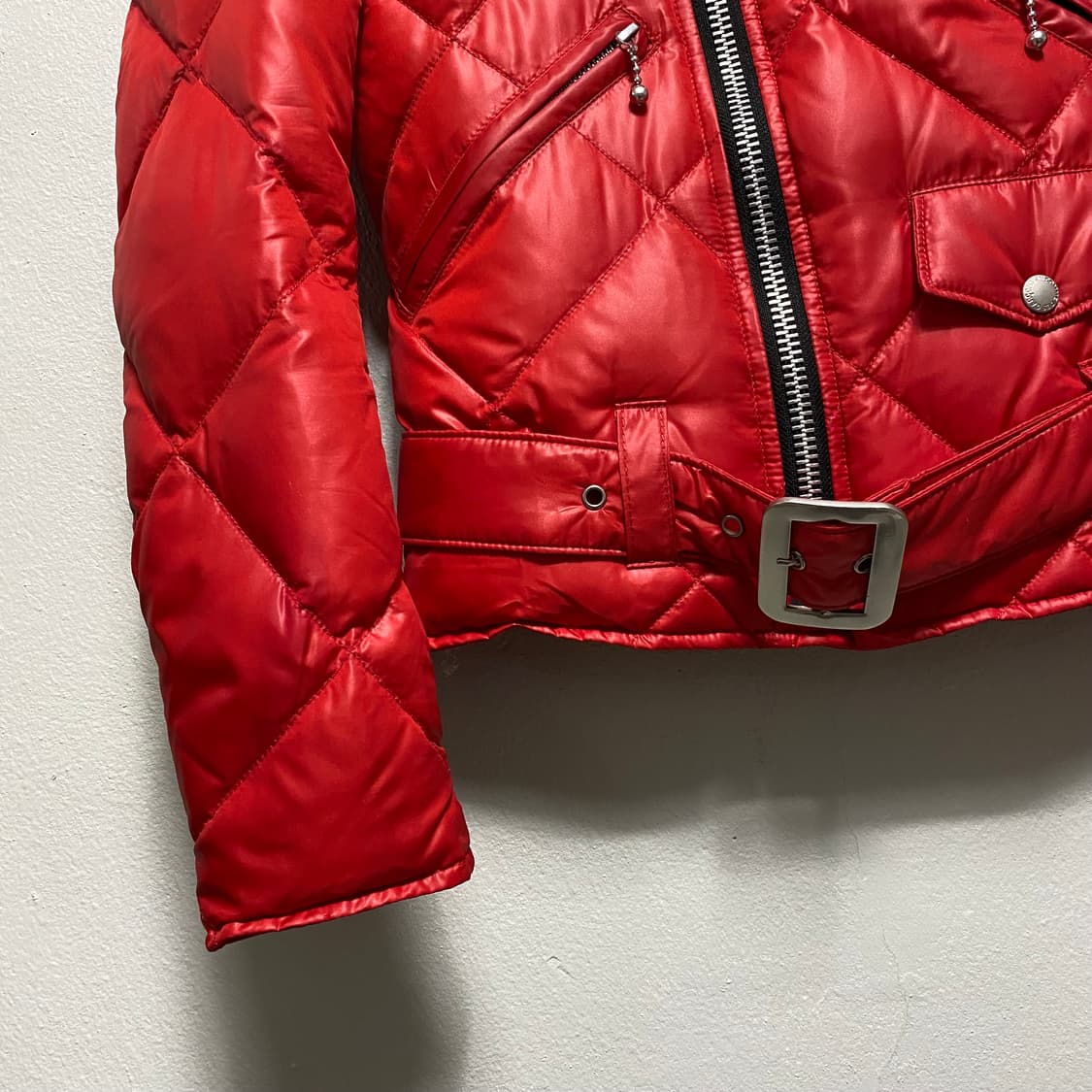 꼼데가르송 퀼팅 구스다운 패딩 라이더 자켓 상품이미지4