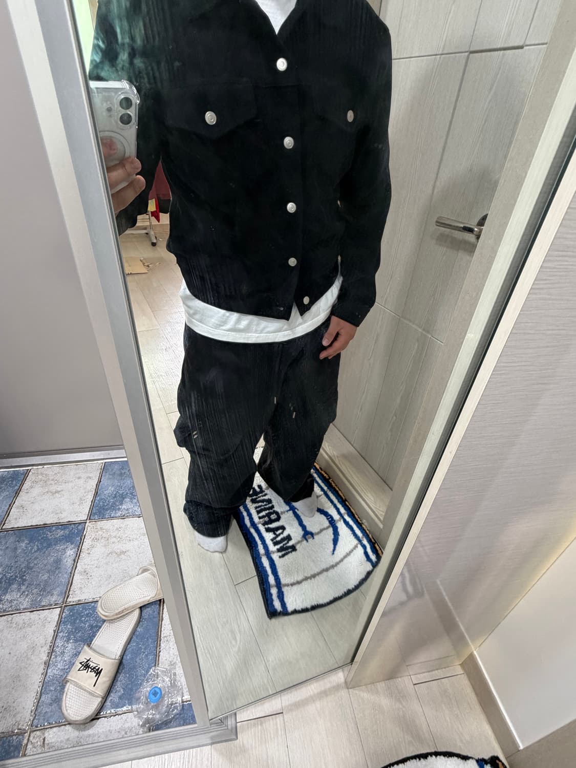 단스튜디오 코듀로이 자켓 블랙 상품이미지2