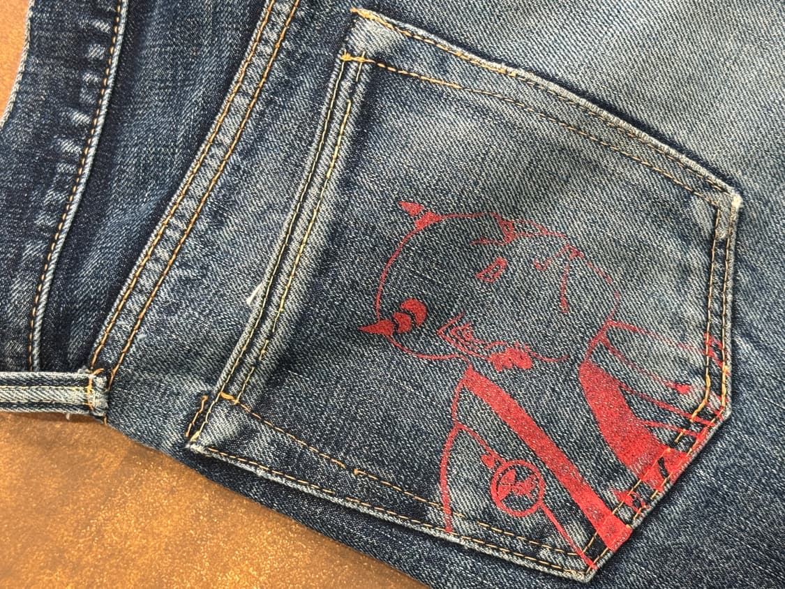 모모타로 체인스티치 셀비지 진(B1) 상품이미지5