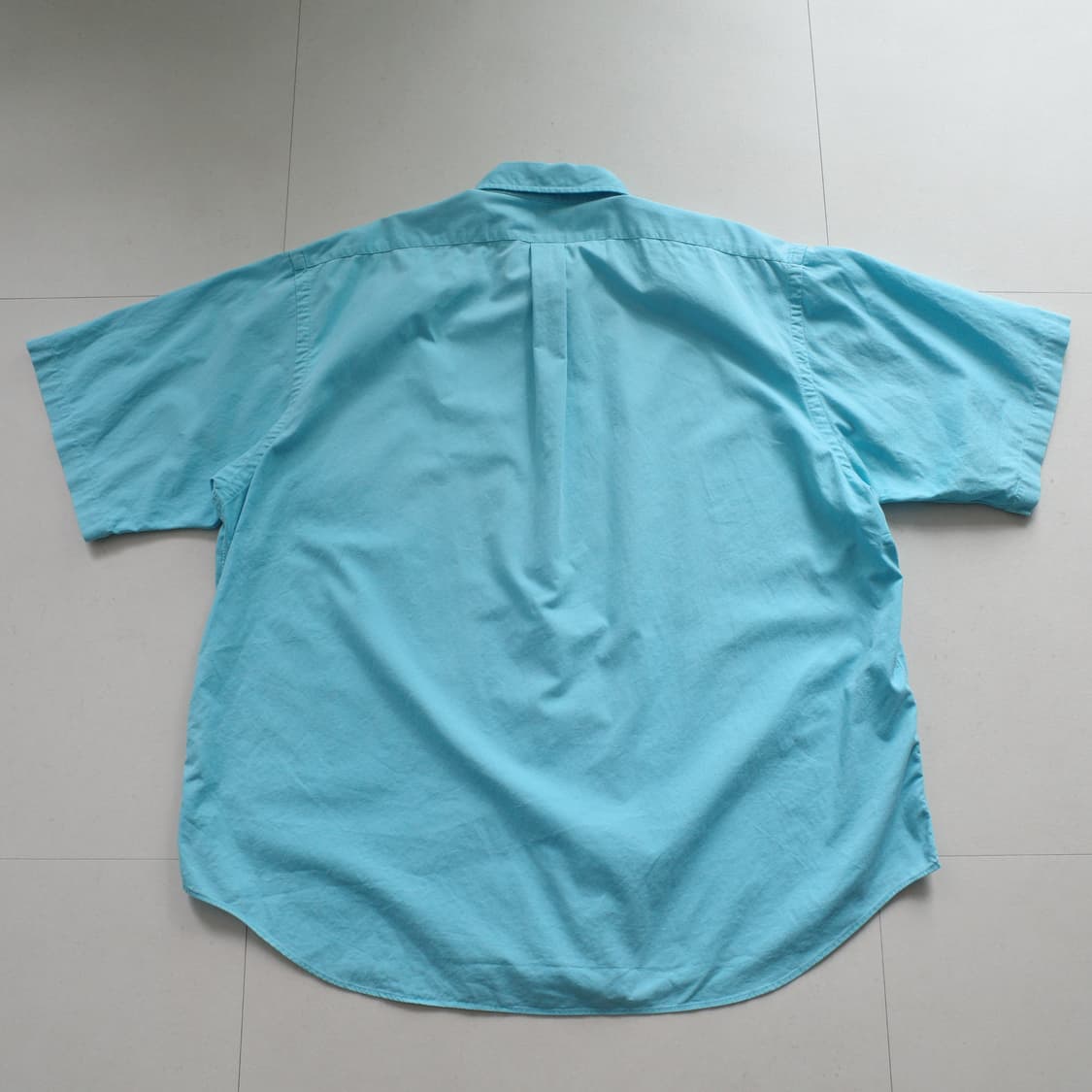 90s 폴로 랄프로렌 반팔 셔츠 스카이블루 XXL 상품이미지5