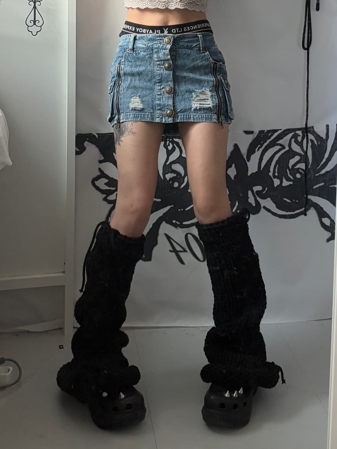 • denim detail shorts skirt 상품이미지5