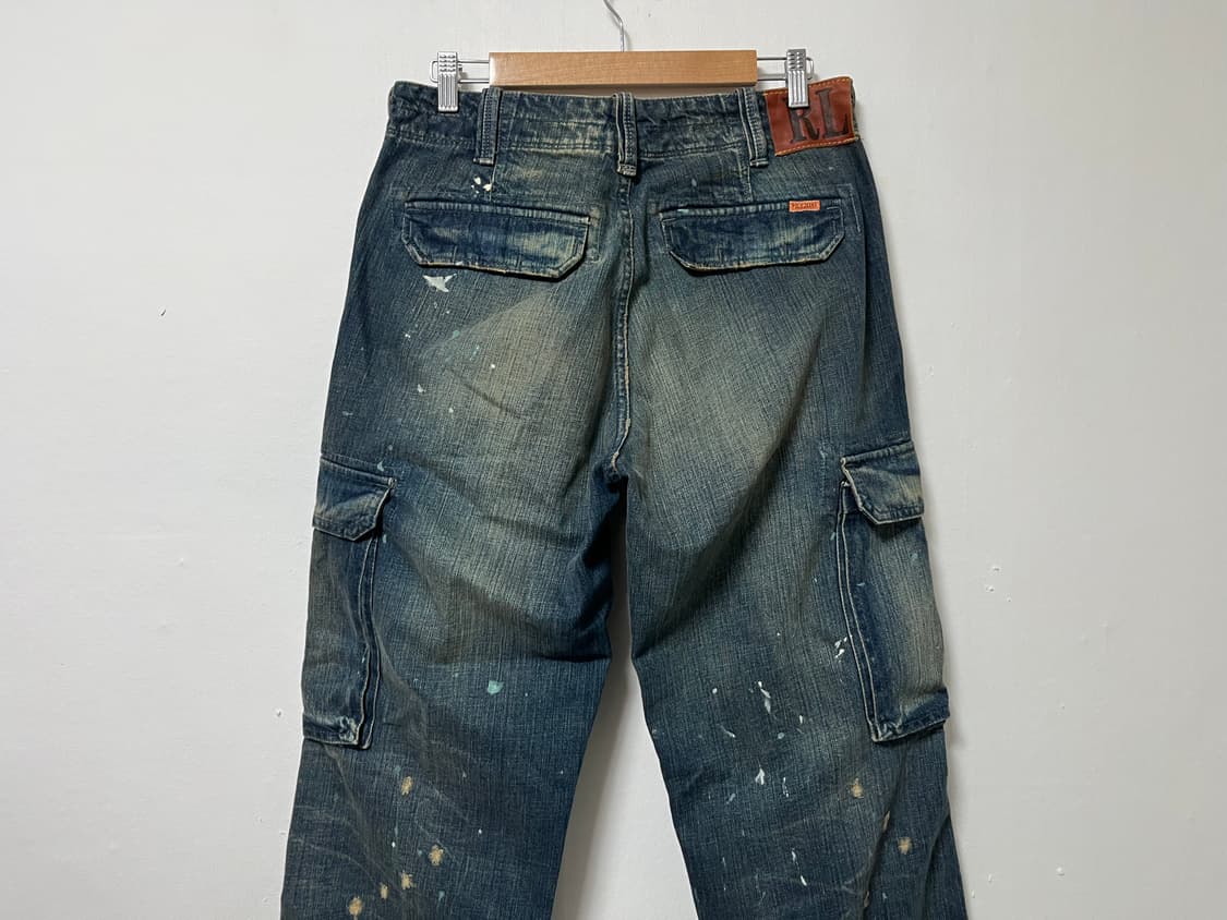 32 폴로 랄프로렌 카고 와이드 데님 청바지 정품 상품이미지4