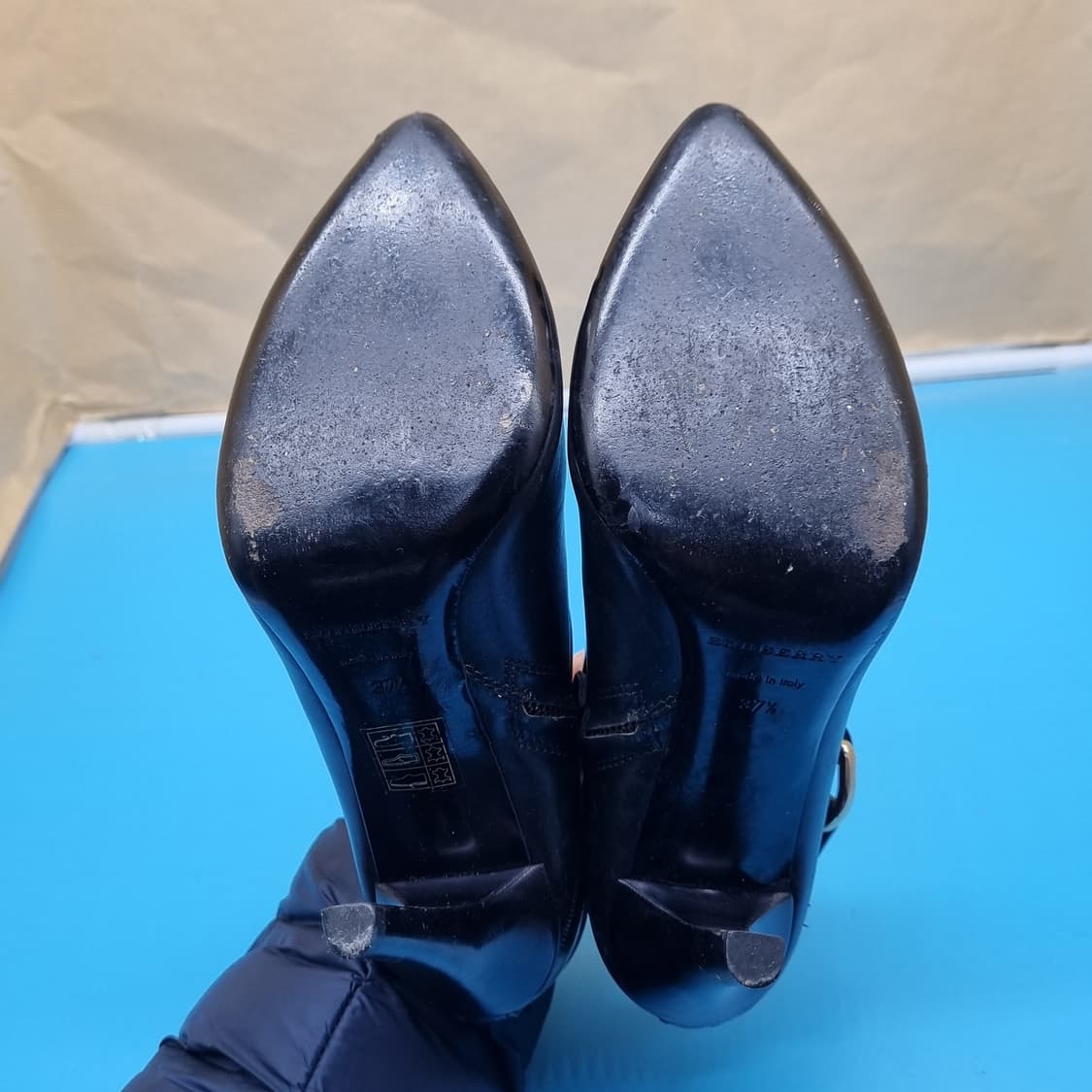 버버리 여성부티부츠37.5 240 굽10 상품이미지3