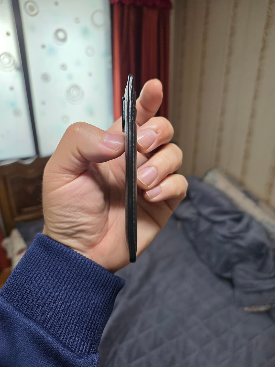 (정품) 발렌티노 가라바니 V로고 카드지갑/남녀공용/검정/개인/팝니다. 상품이미지8