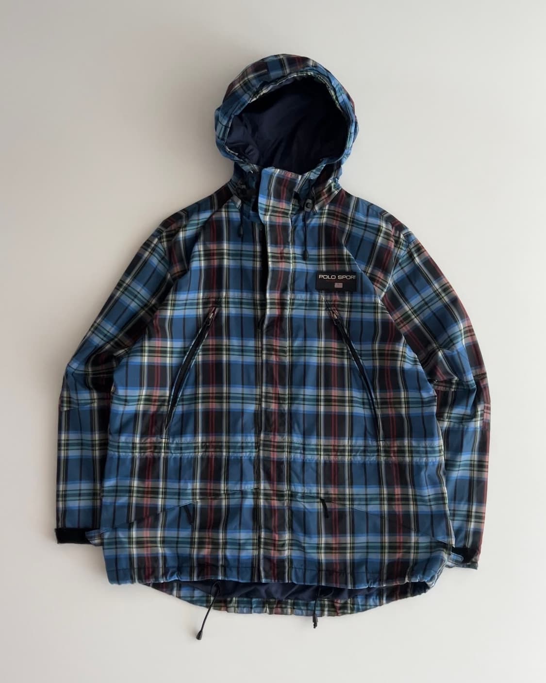 폴로스포츠 체크 유틸리티 투웨이 후드 바람막이 자켓 95 상품이미지2
