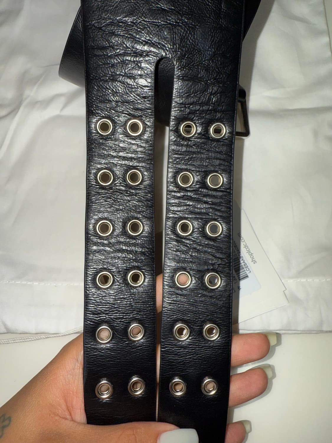 LCDC WIDE DOUBLE EYELET LEATHER BELT 상품이미지3