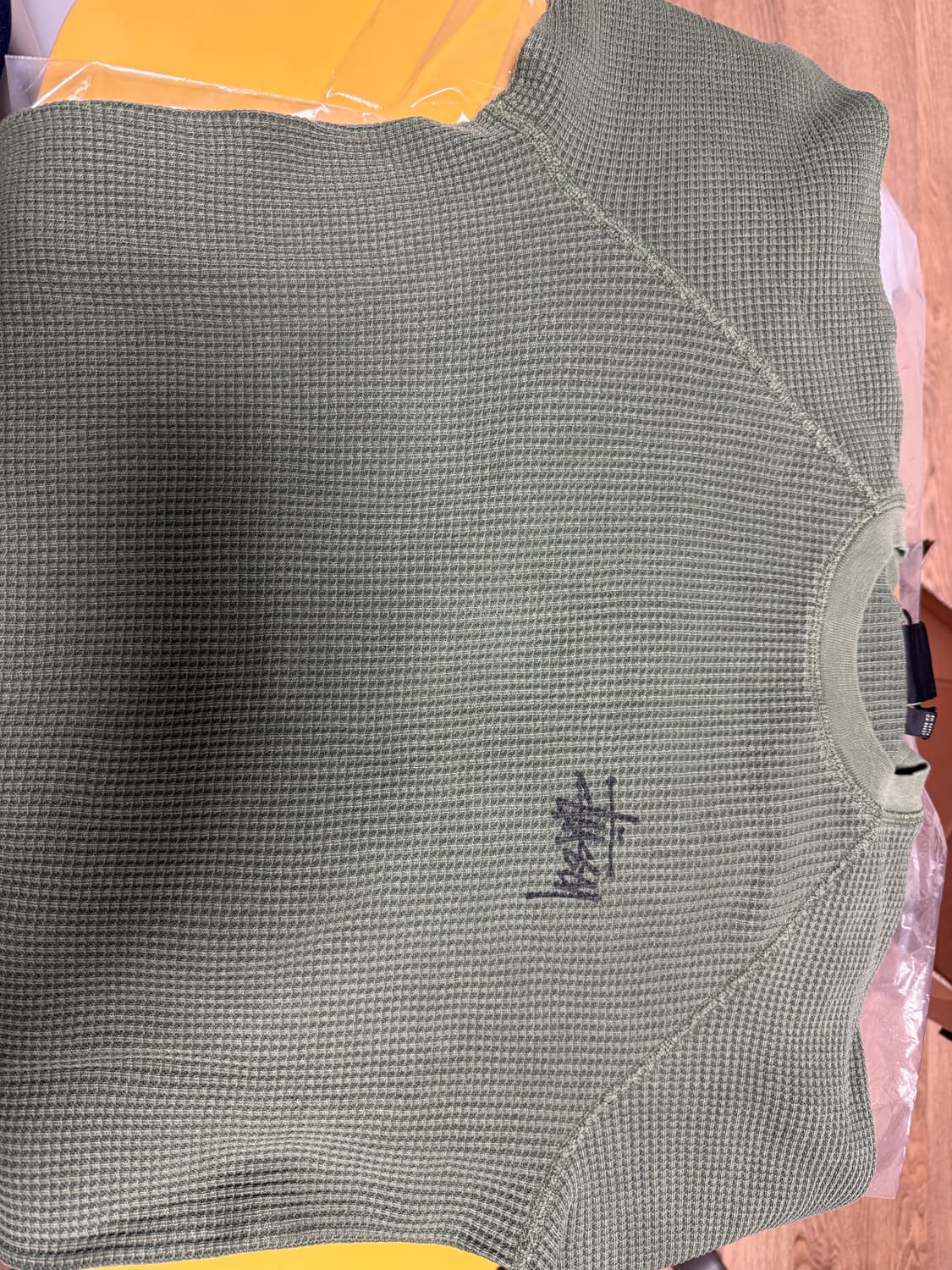 스투시 래글런 와플 써멀 롱슬리브 s 새상품 상품이미지3