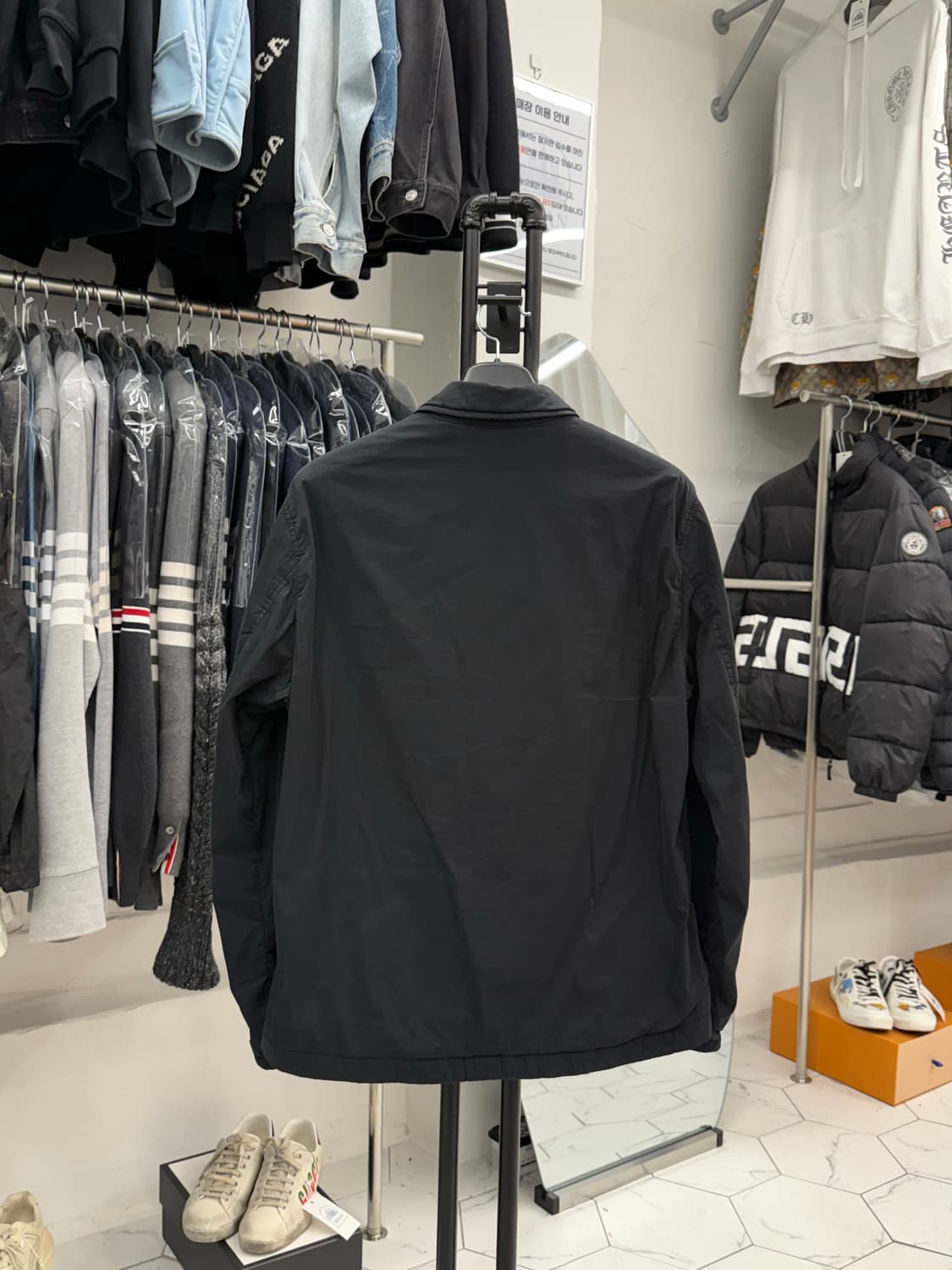 [L] 스톤아일랜드 나일론 코튼 오버셔츠 상품이미지2