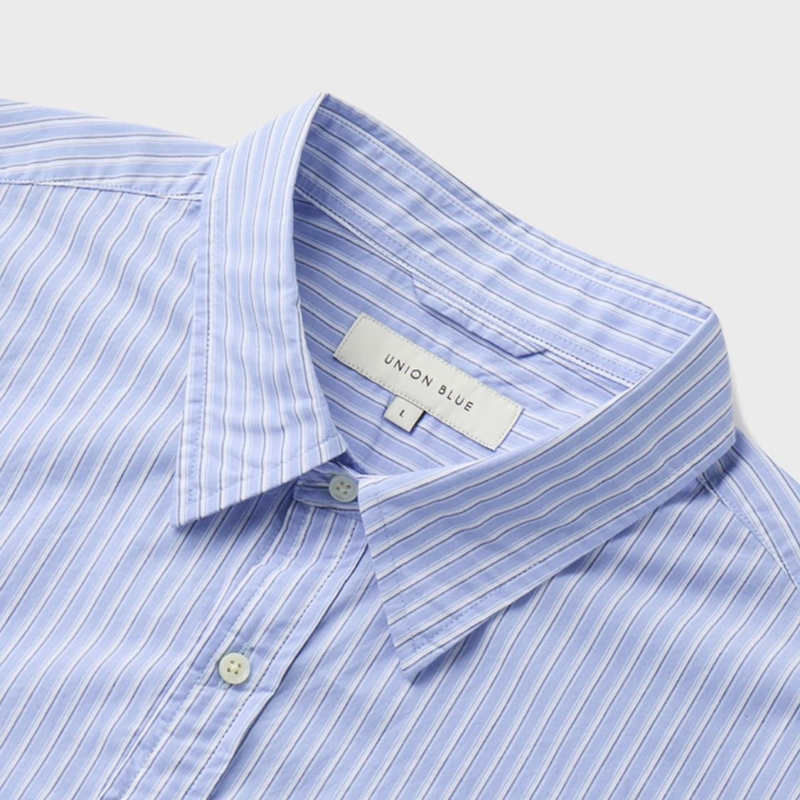 유니온블루 브라이튼 스트라이프 셔츠 상품이미지2