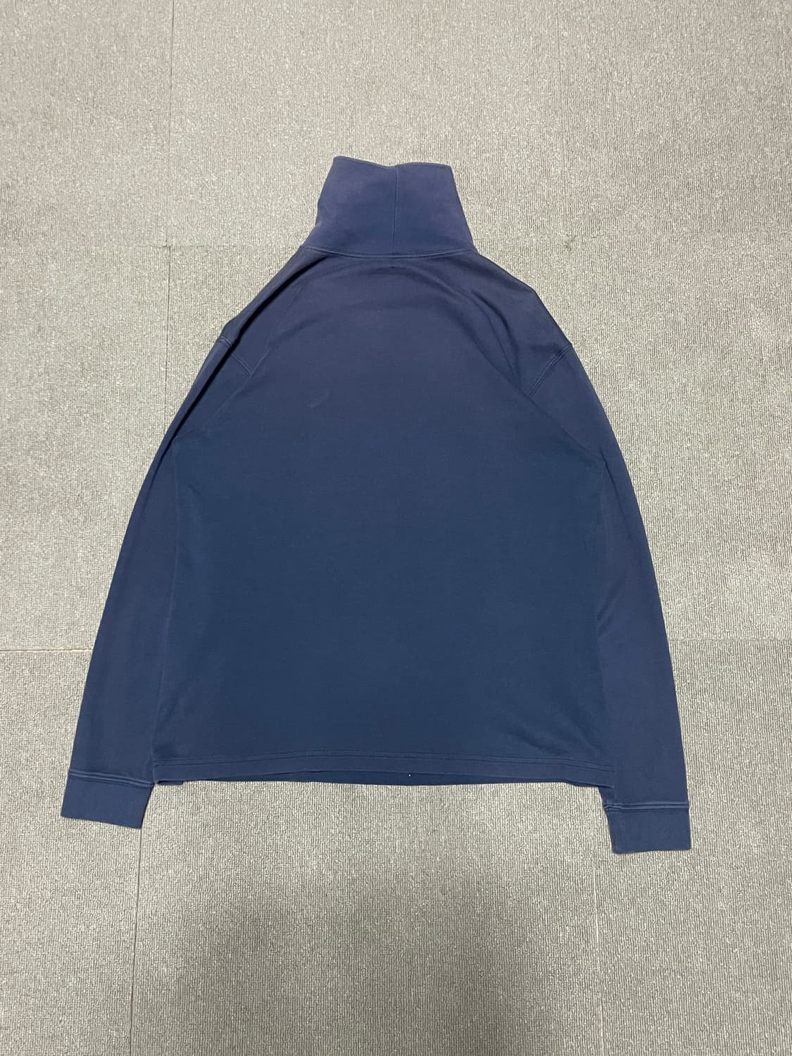 L.L.Bean 네이비 목폴라 긴팔티셔츠  J02592 상품이미지1