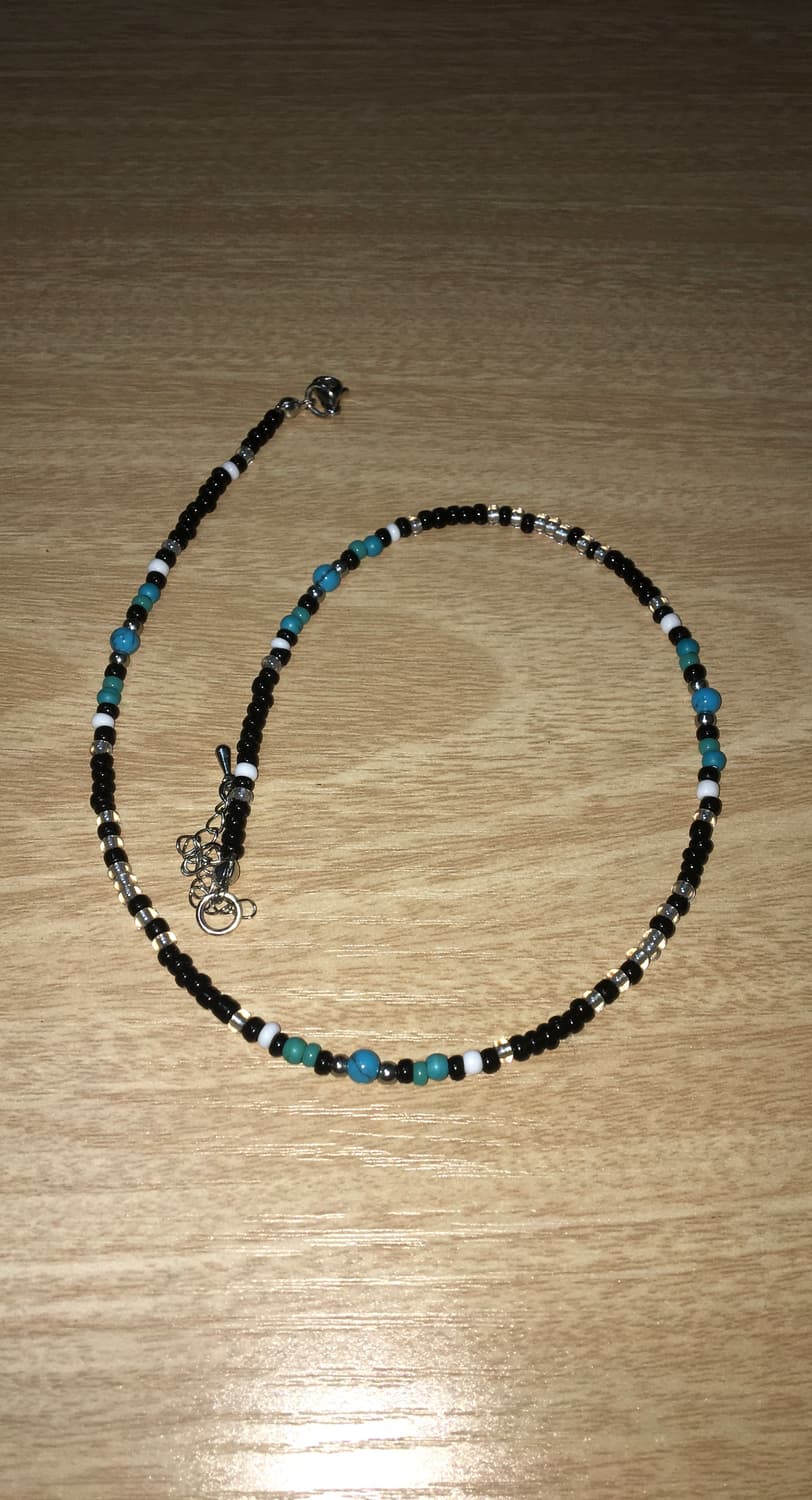 원석 비즈 목걸이 상품이미지1