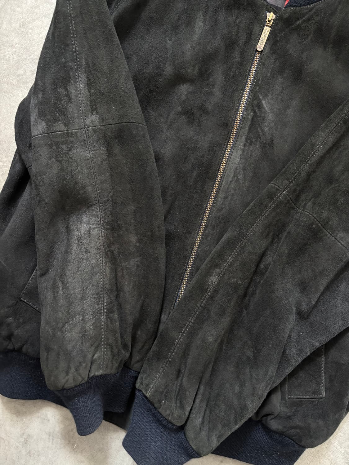 Burberry 버버리 딥네이비 스웨이드 봄버 자켓 상품이미지6