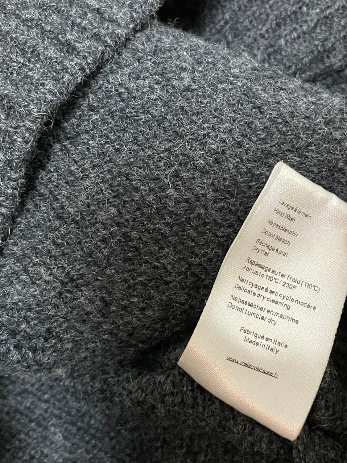 메종키츠네 빅폭스 헤드 풀오버 니트 다크그레이 m 상품이미지3