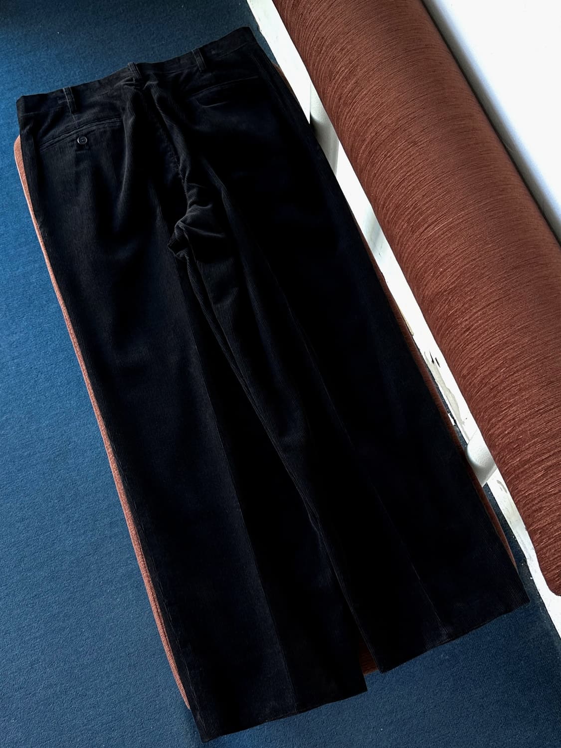 Cord design 2 tuck wide pants 상품이미지5